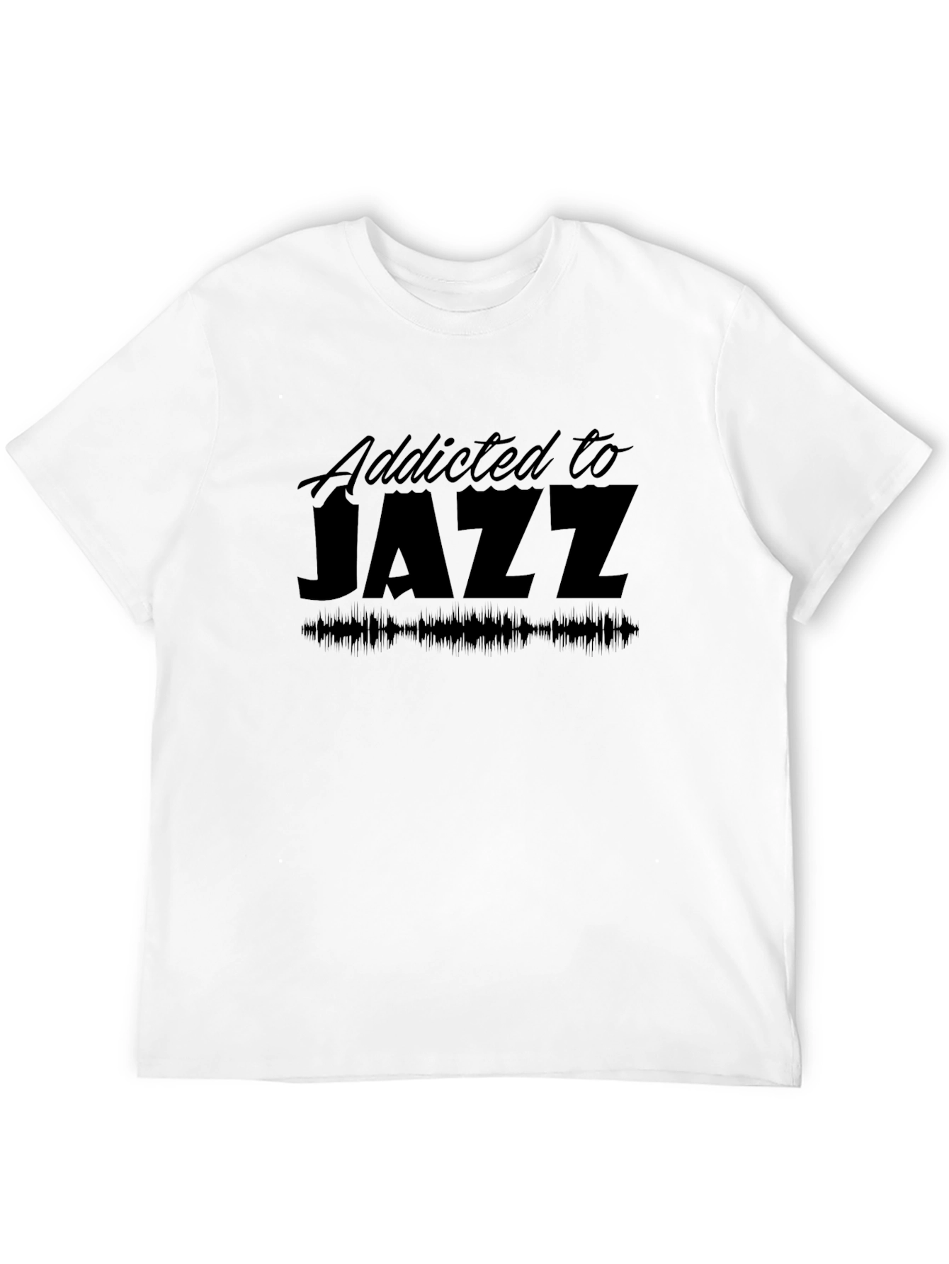 Addicted to Jazz Black Graphic Tee
