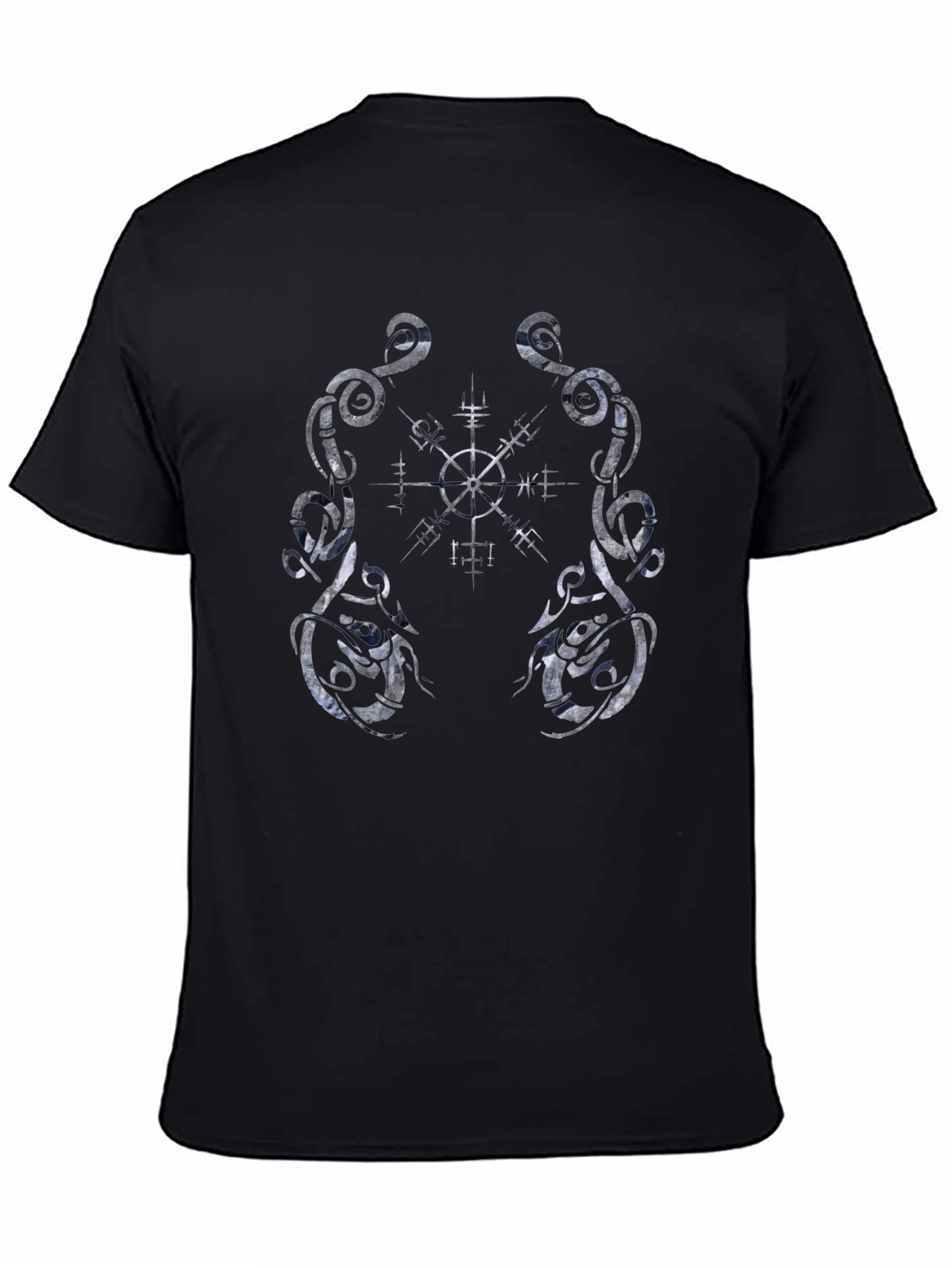 Helm of Awe Viking Symbol Black Tee