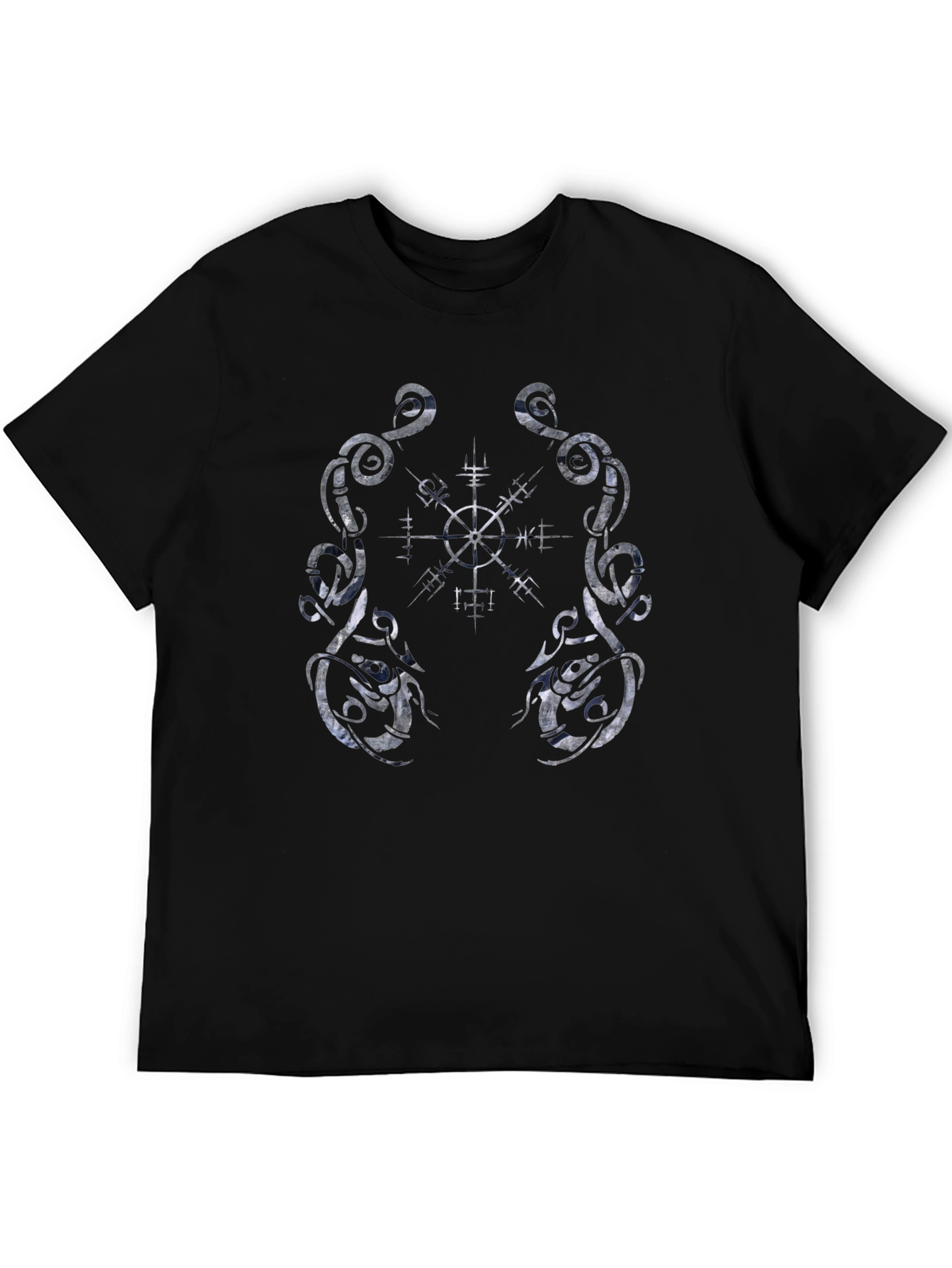 Helm of Awe Viking Symbol Black Tee