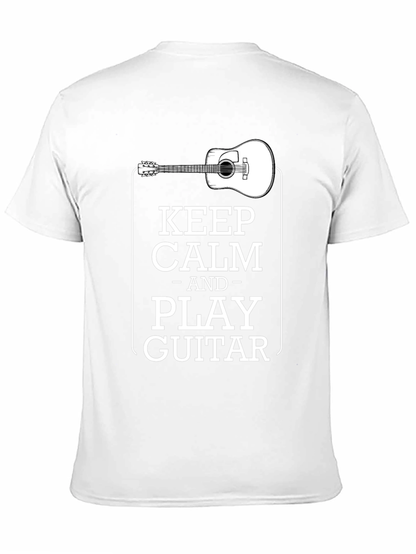 Keep Calm and Play Guitar Graphic T-Shirt