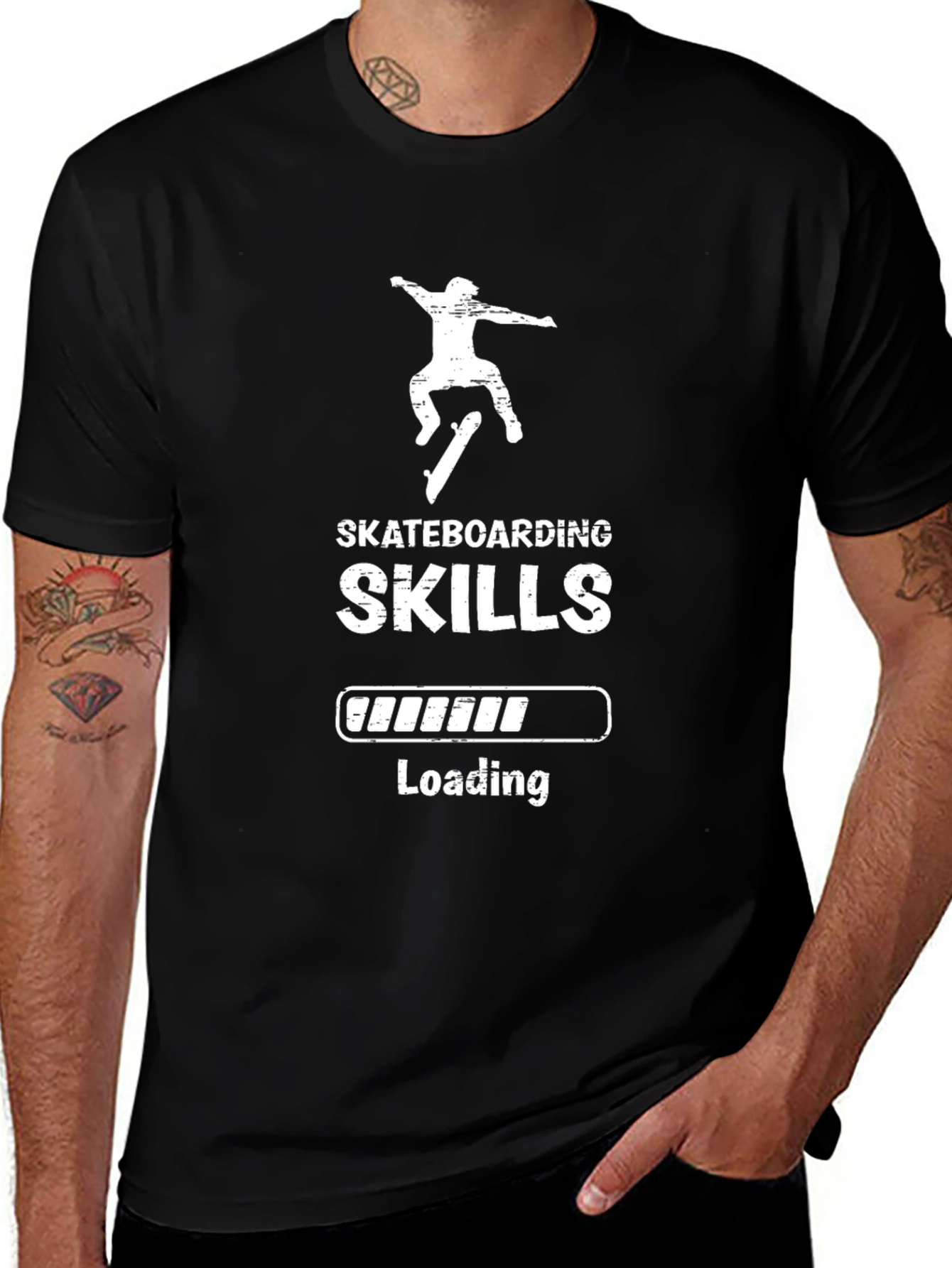 Skateboarding Skills Loading T-Shirt