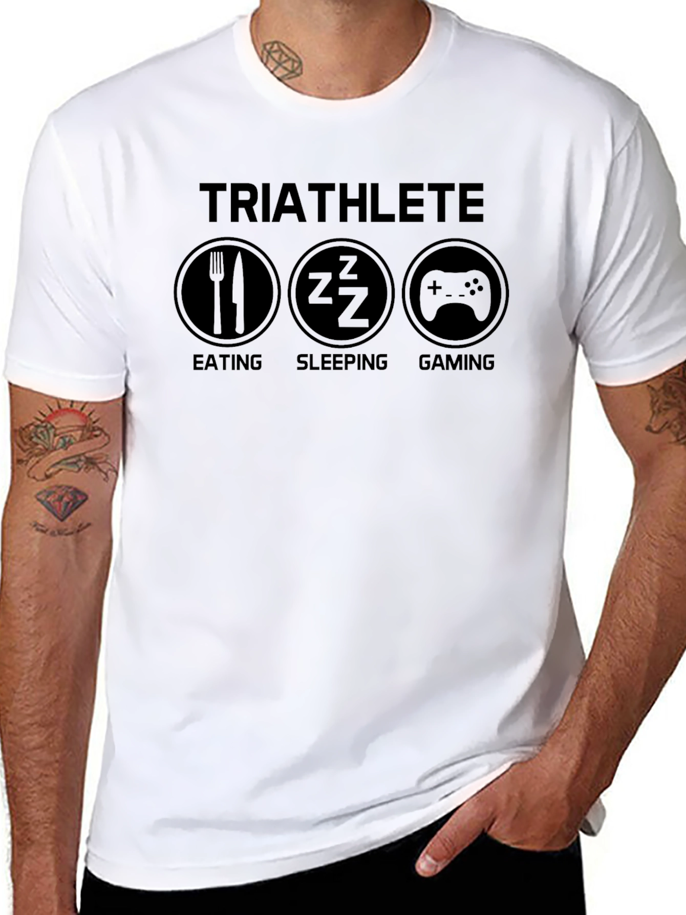 Triathlete Eat Sleep Game T-Shirt