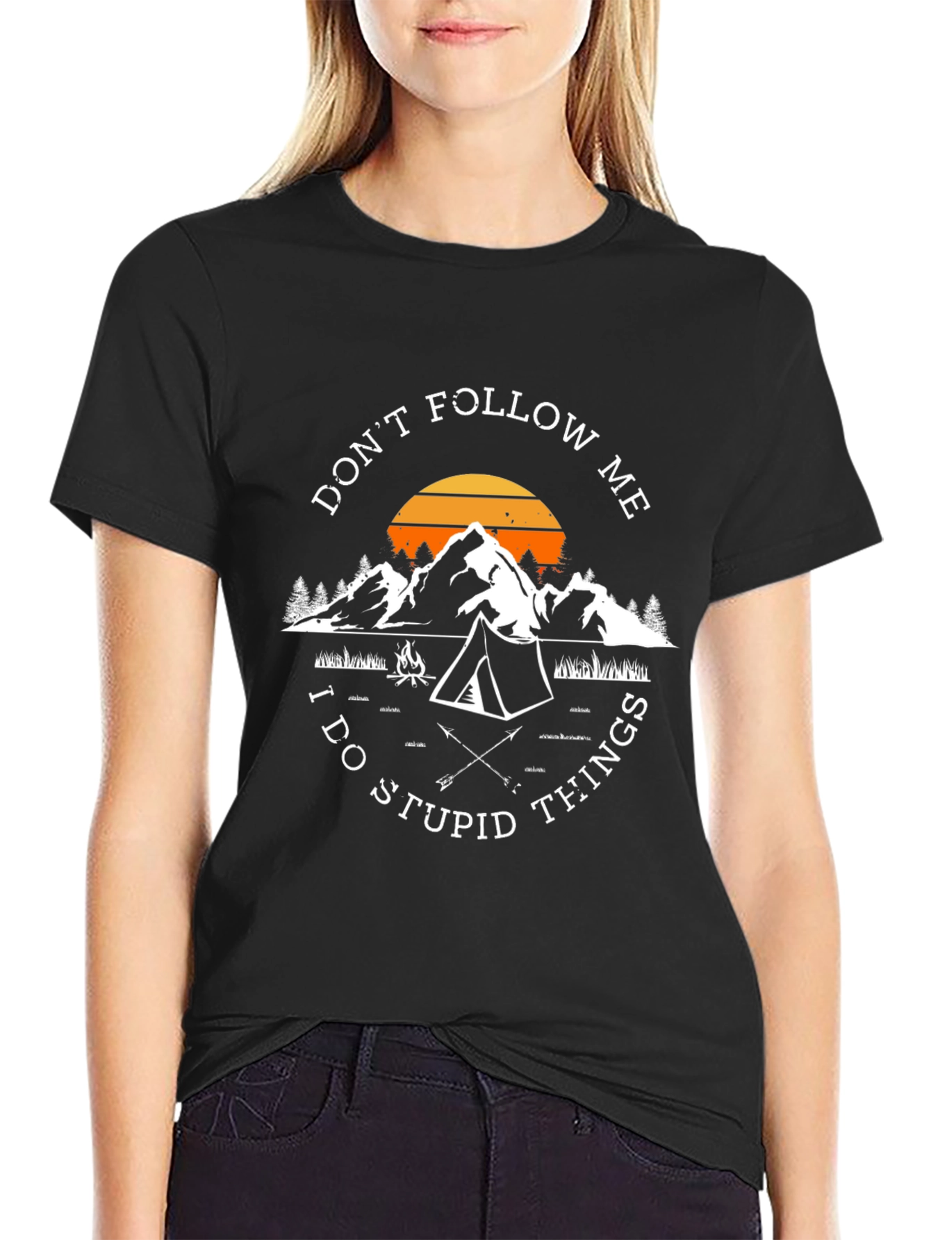 Dont Follow Me Camping Graphic Tee