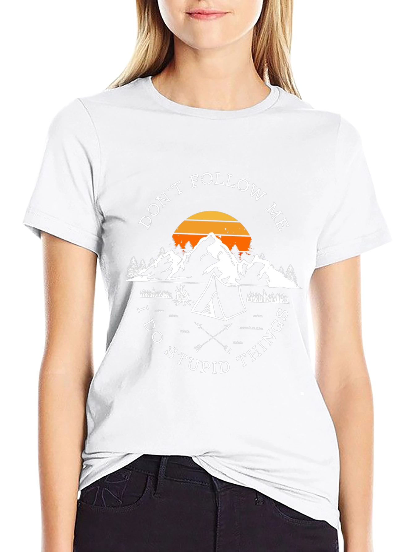 Dont Follow Me Camping Graphic Tee