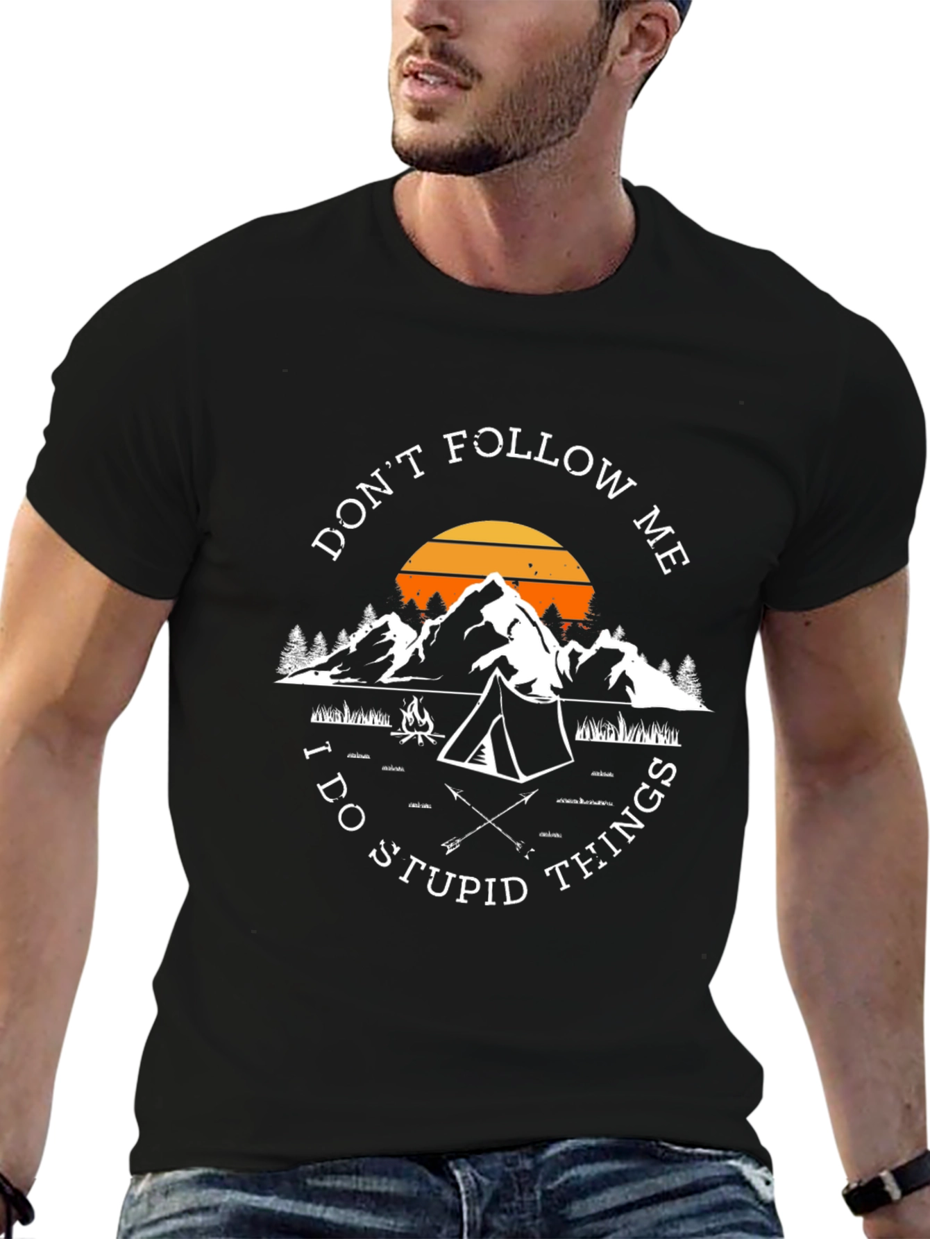 Dont Follow Me Camping Graphic Tee