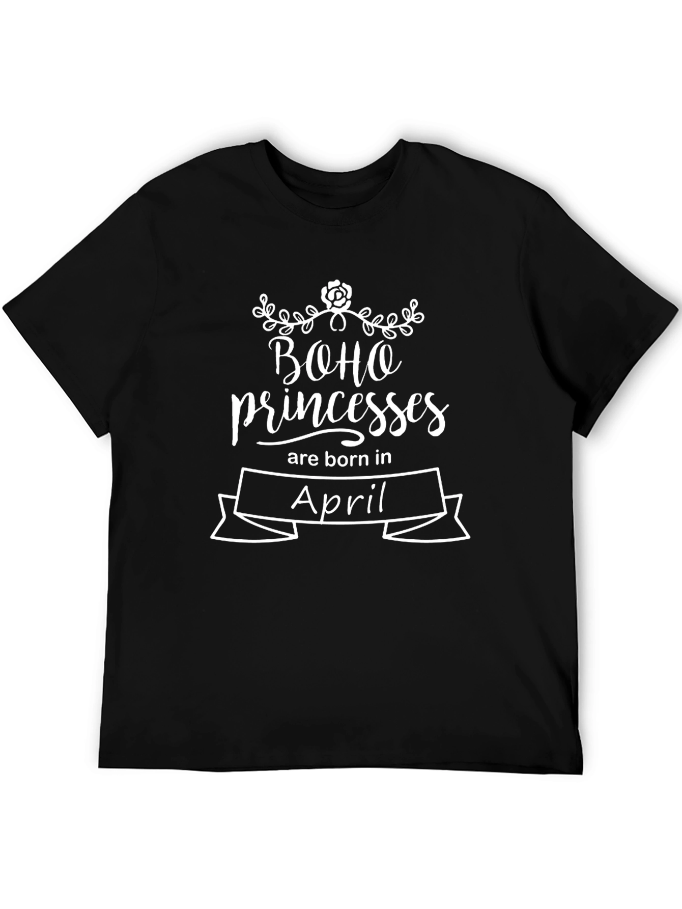 Boho Princess April Birthday T-Shirt