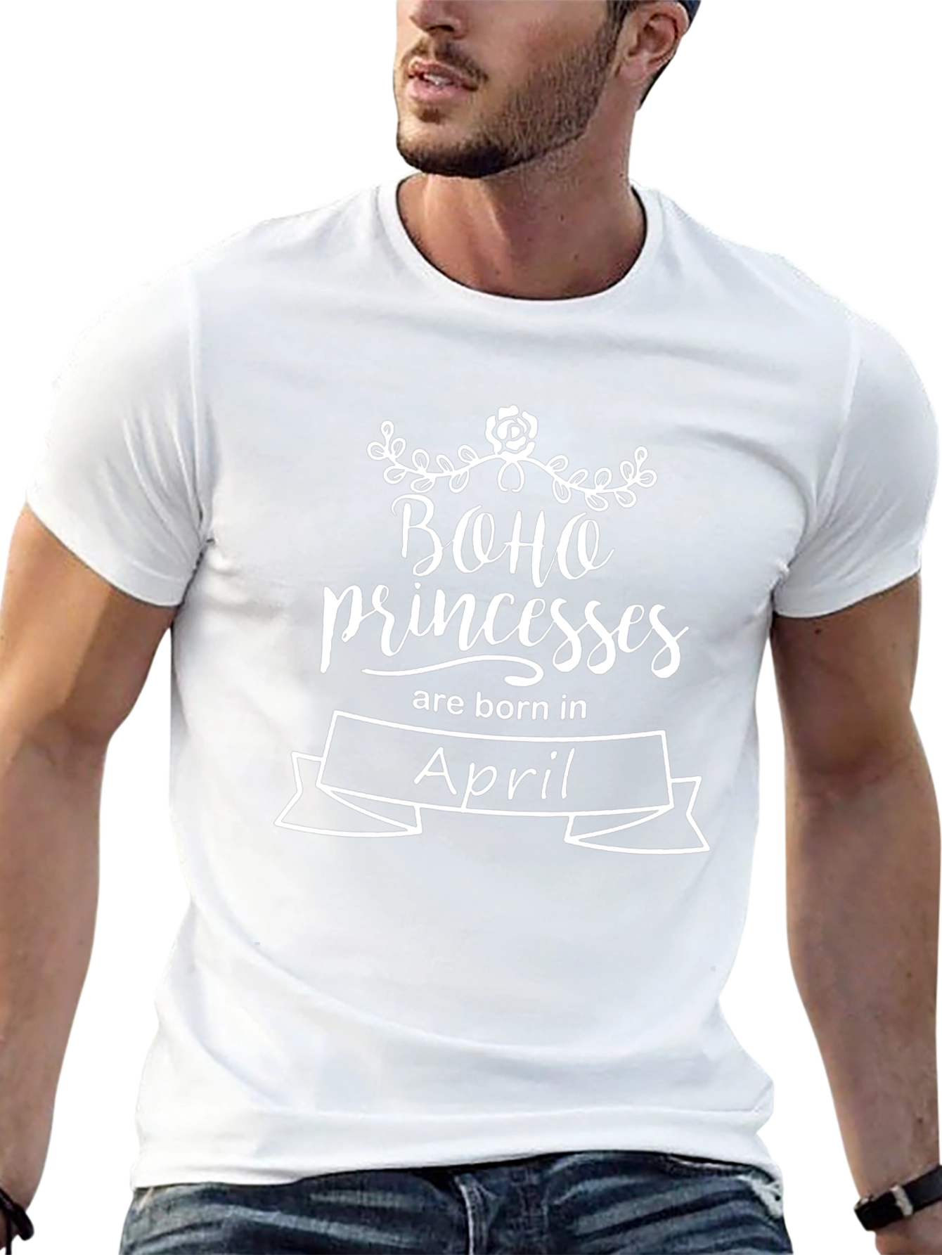 Boho Princess April Birthday T-Shirt