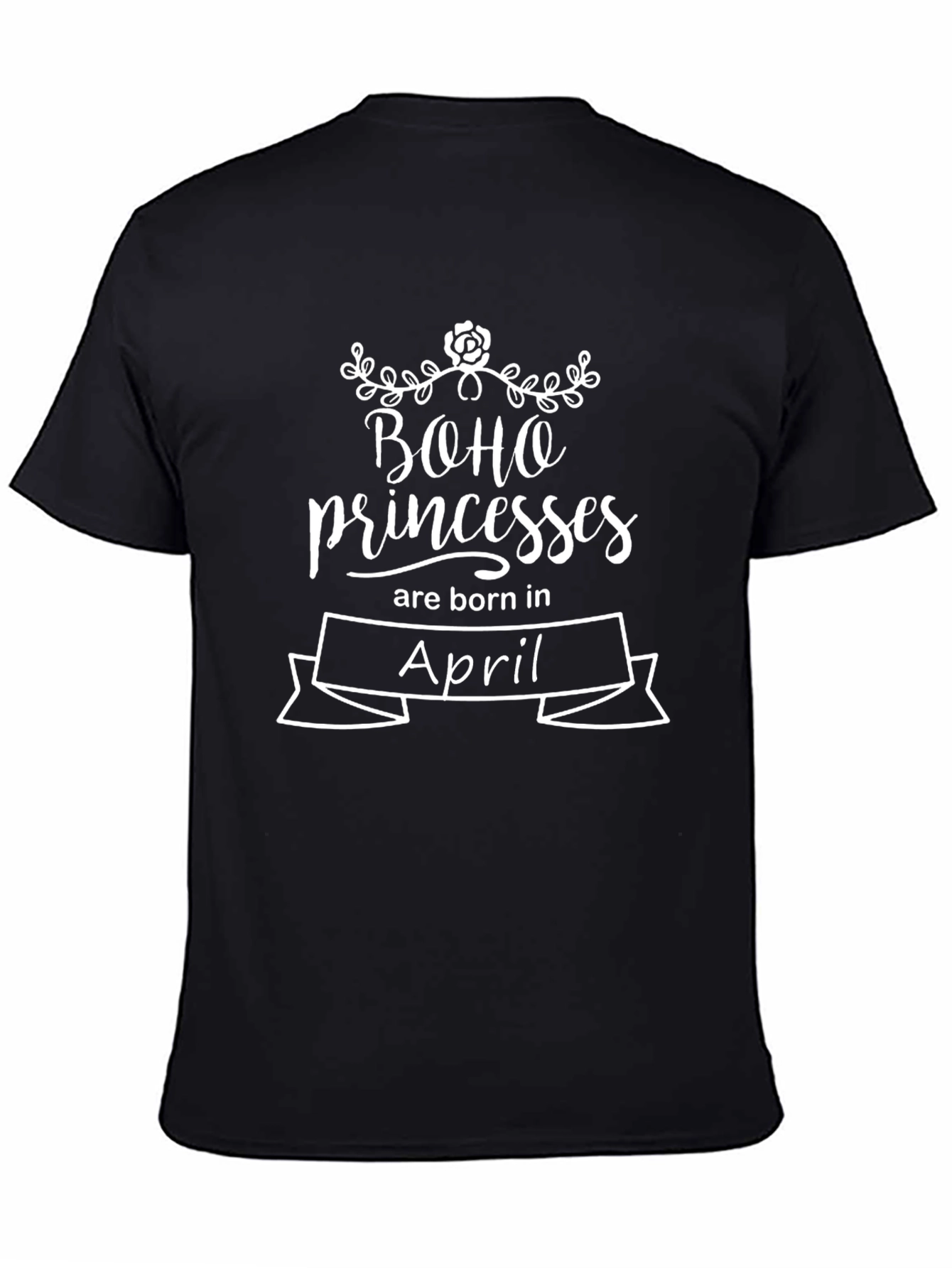 Boho Princess April Birthday T-Shirt