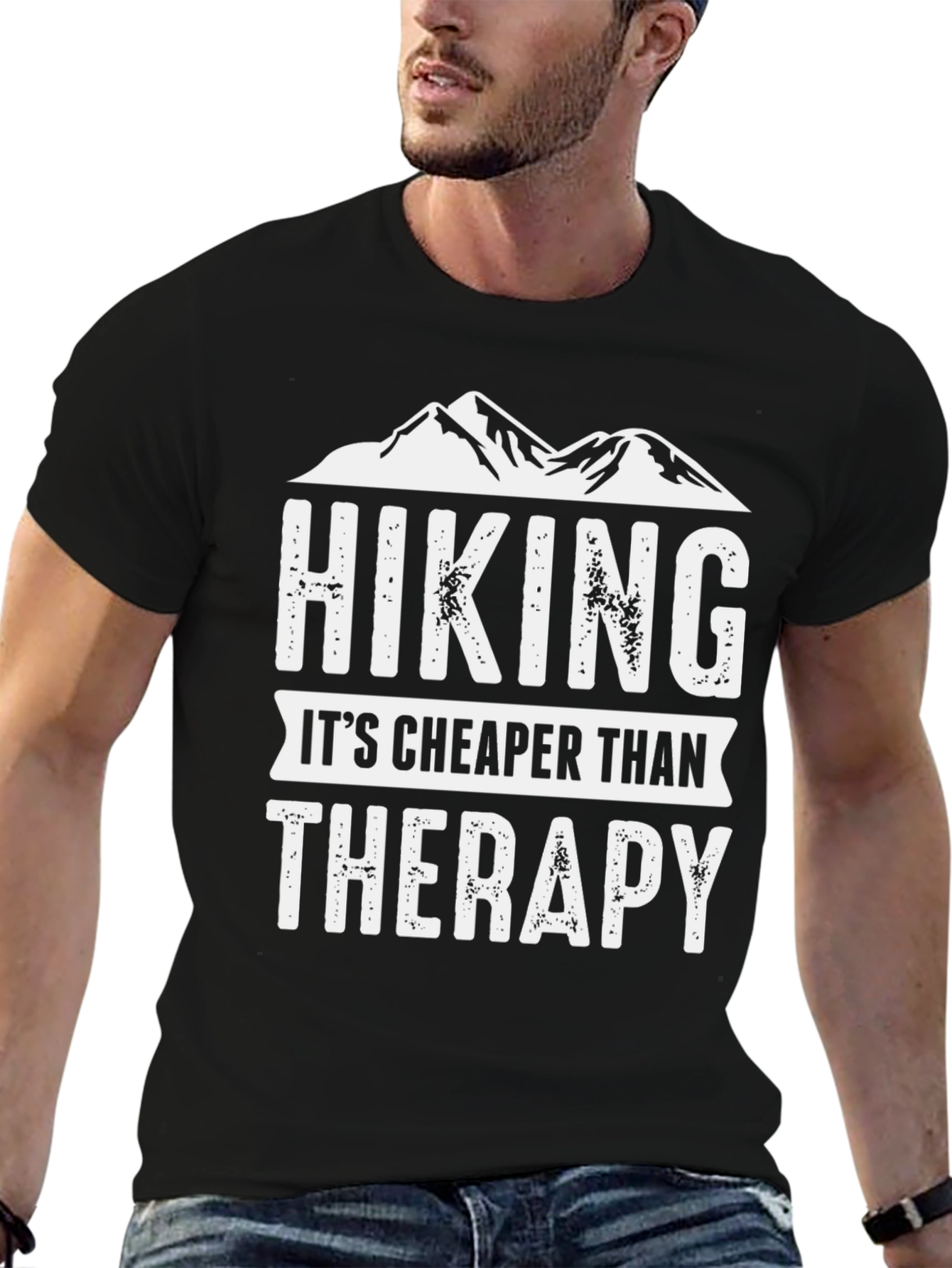 Hiking Cheaper Than Therapy Graphic Tee