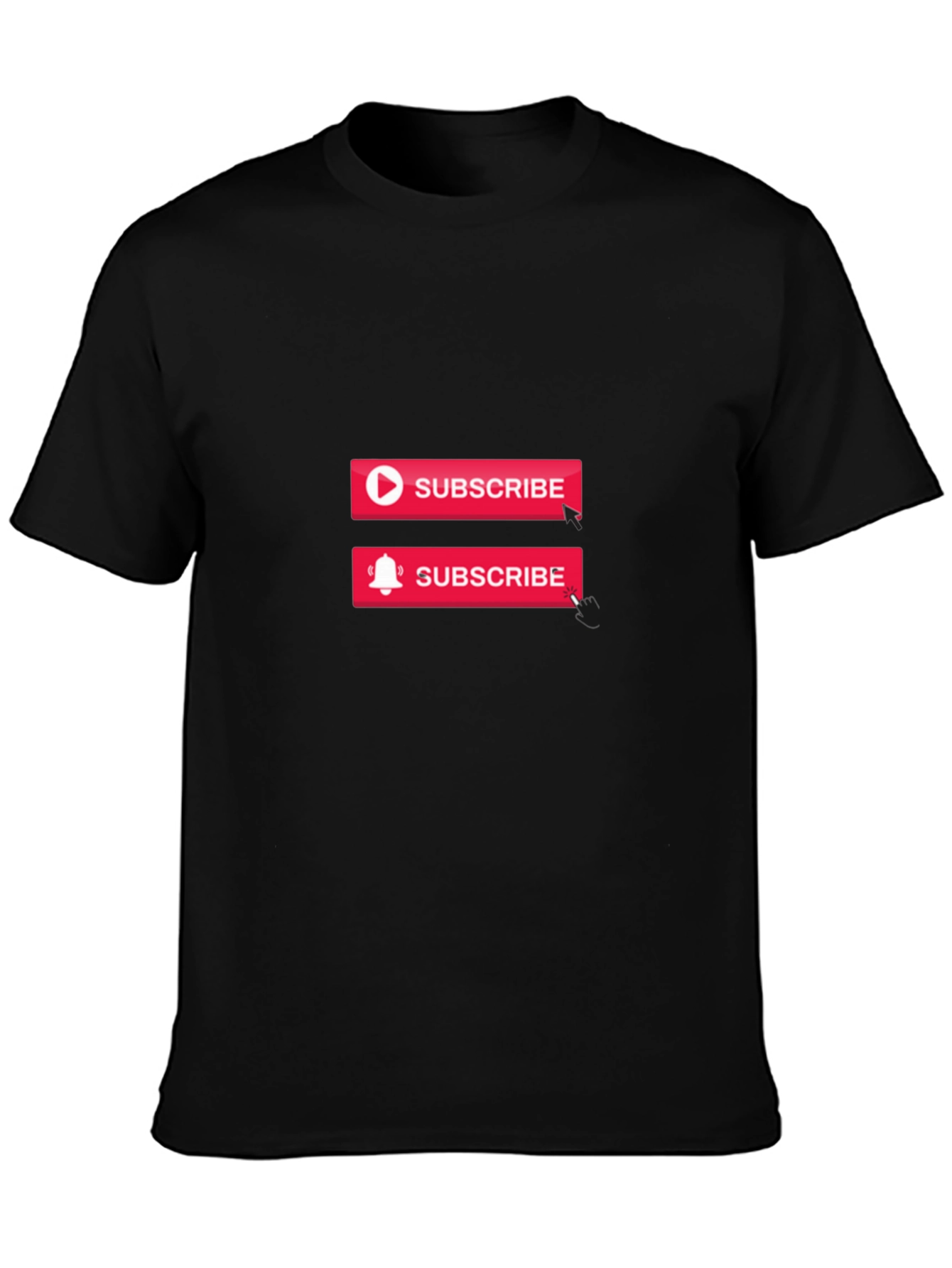 Subscribe Graphic Black T-Shirt