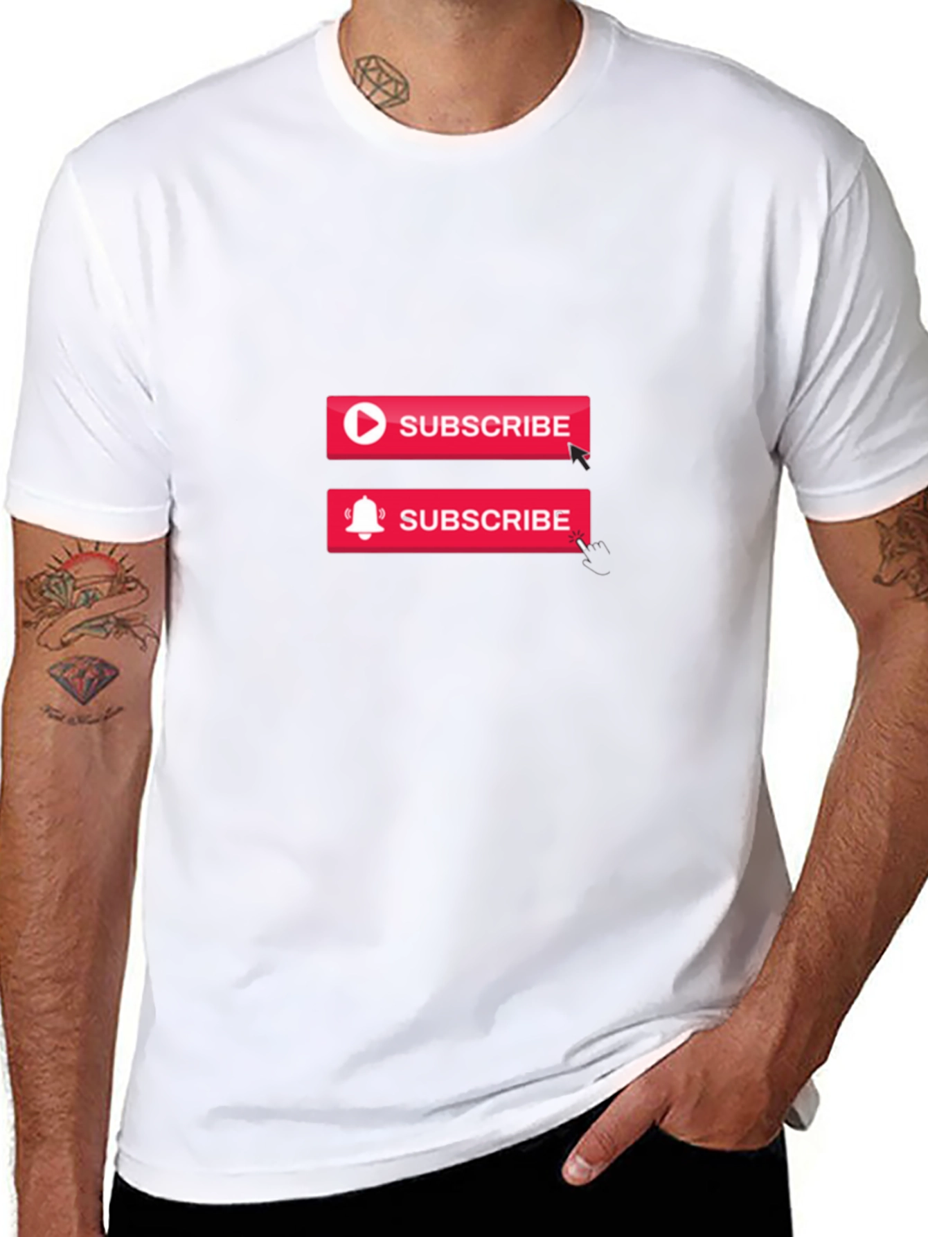 Subscribe Graphic Black T-Shirt