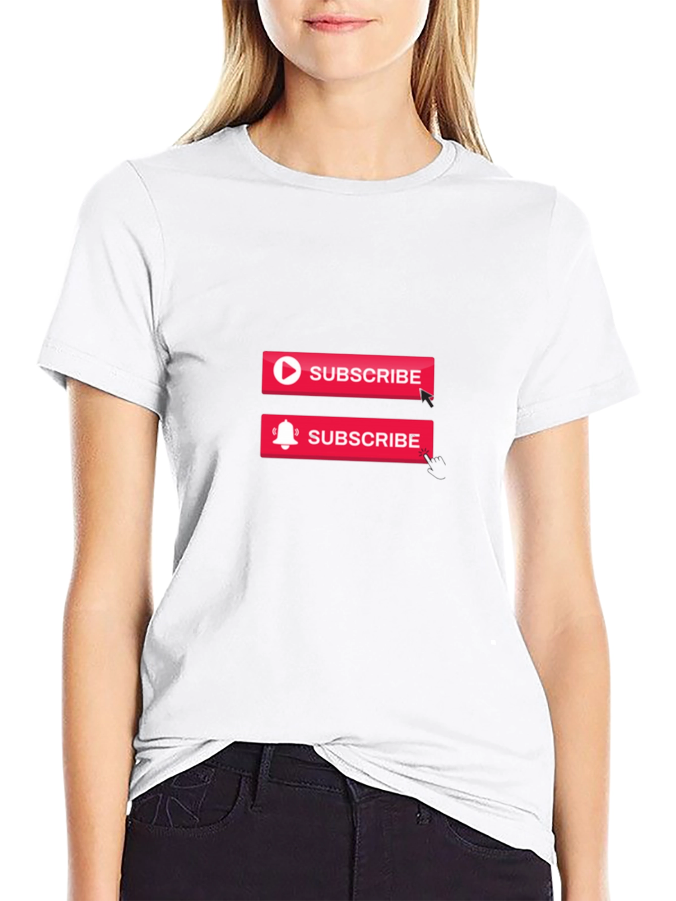 Subscribe Graphic Black T-Shirt
