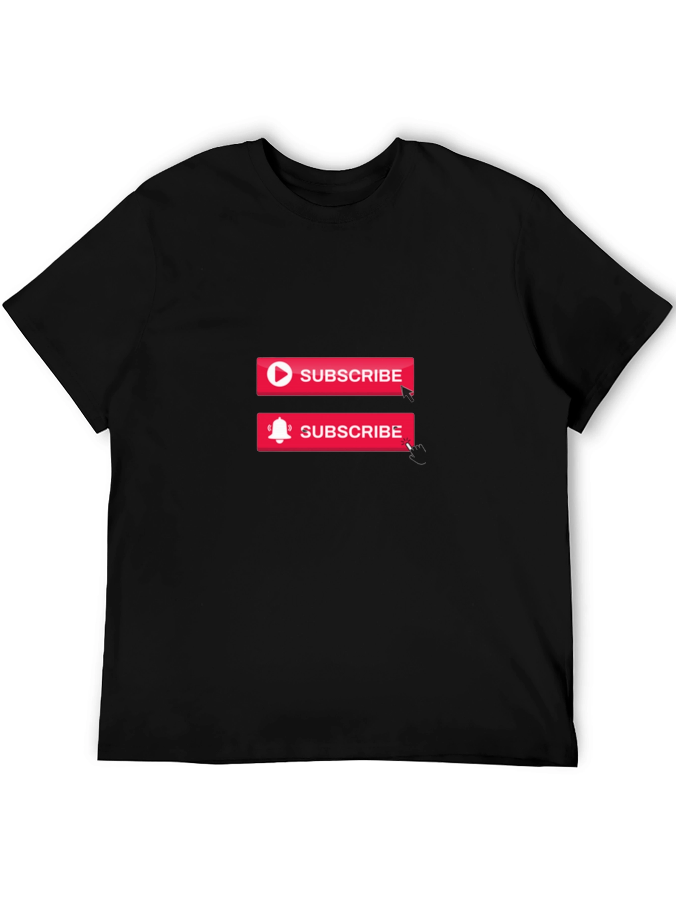 Subscribe Graphic Black T-Shirt