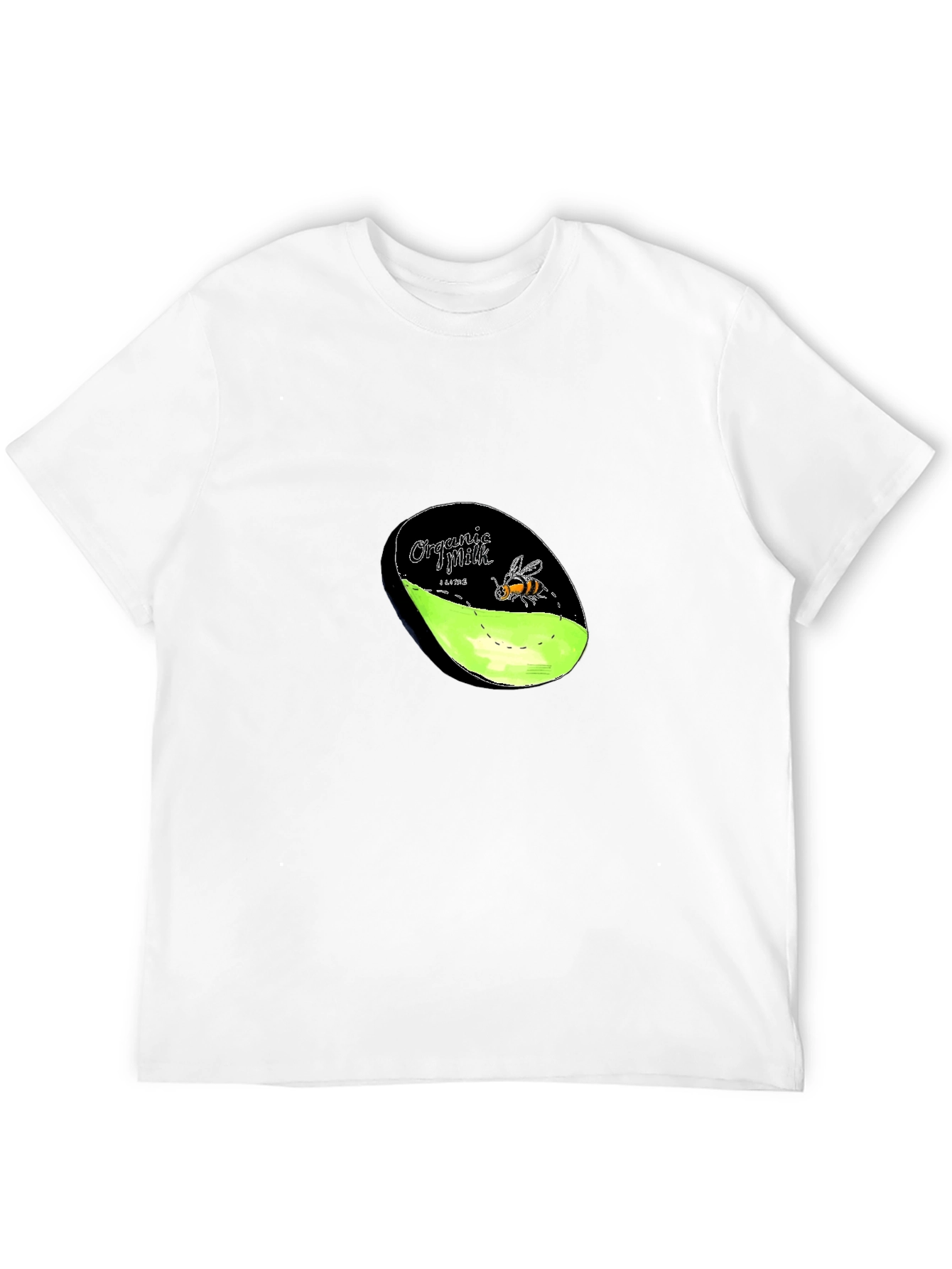 Organic Milk Bee Graphic T-Shirt
