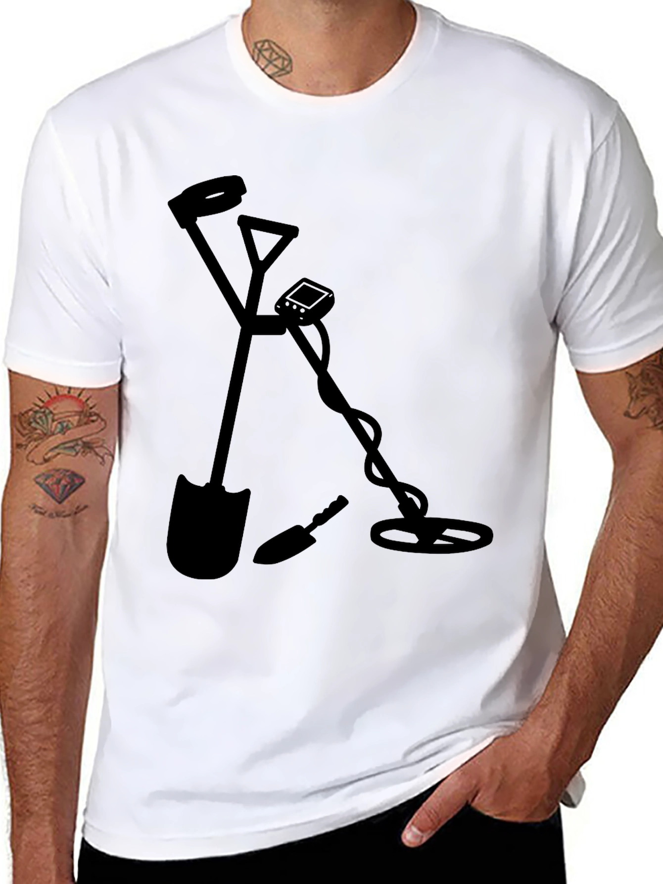 Detectorist Black Graphic Tee