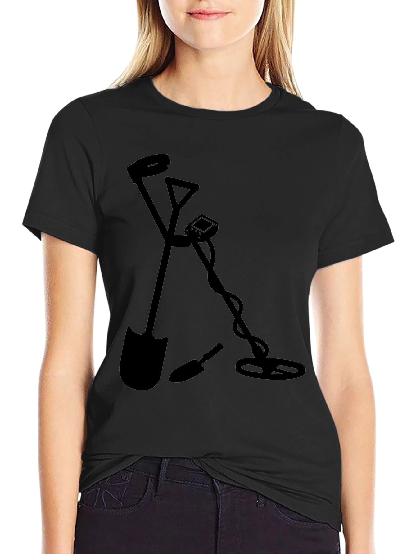 Detectorist Black Graphic Tee