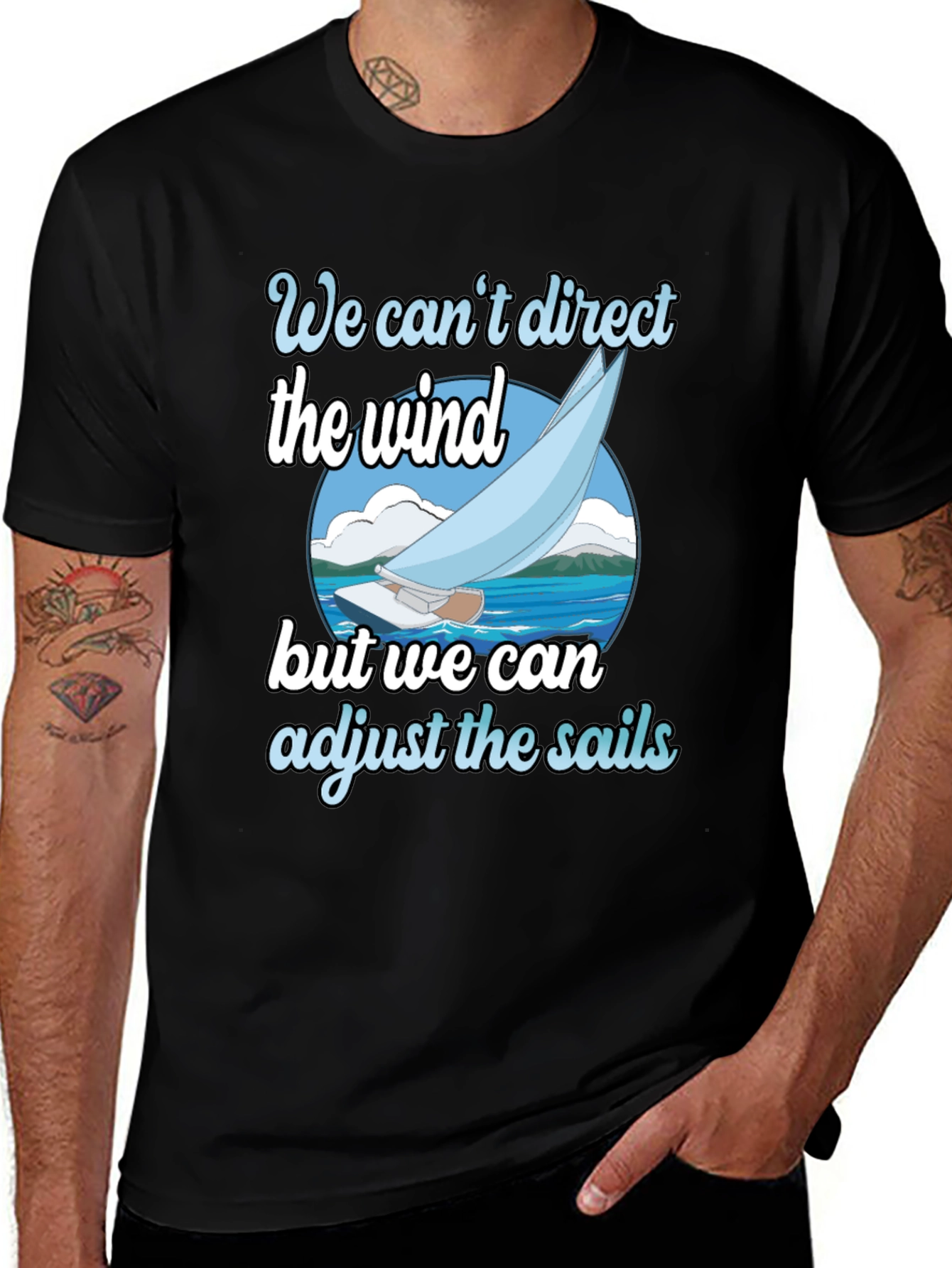 Sailboat T-Shirt: Adjust the Sails Graphic Tee