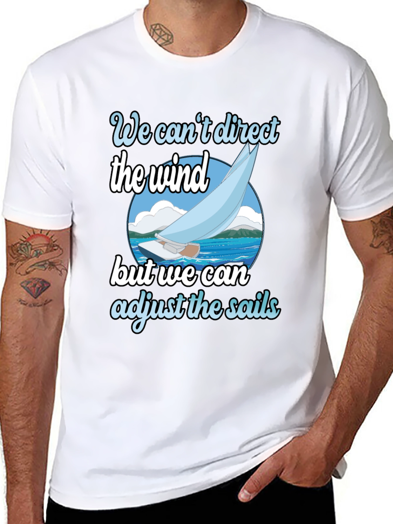 Sailboat T-Shirt: Adjust the Sails Graphic Tee