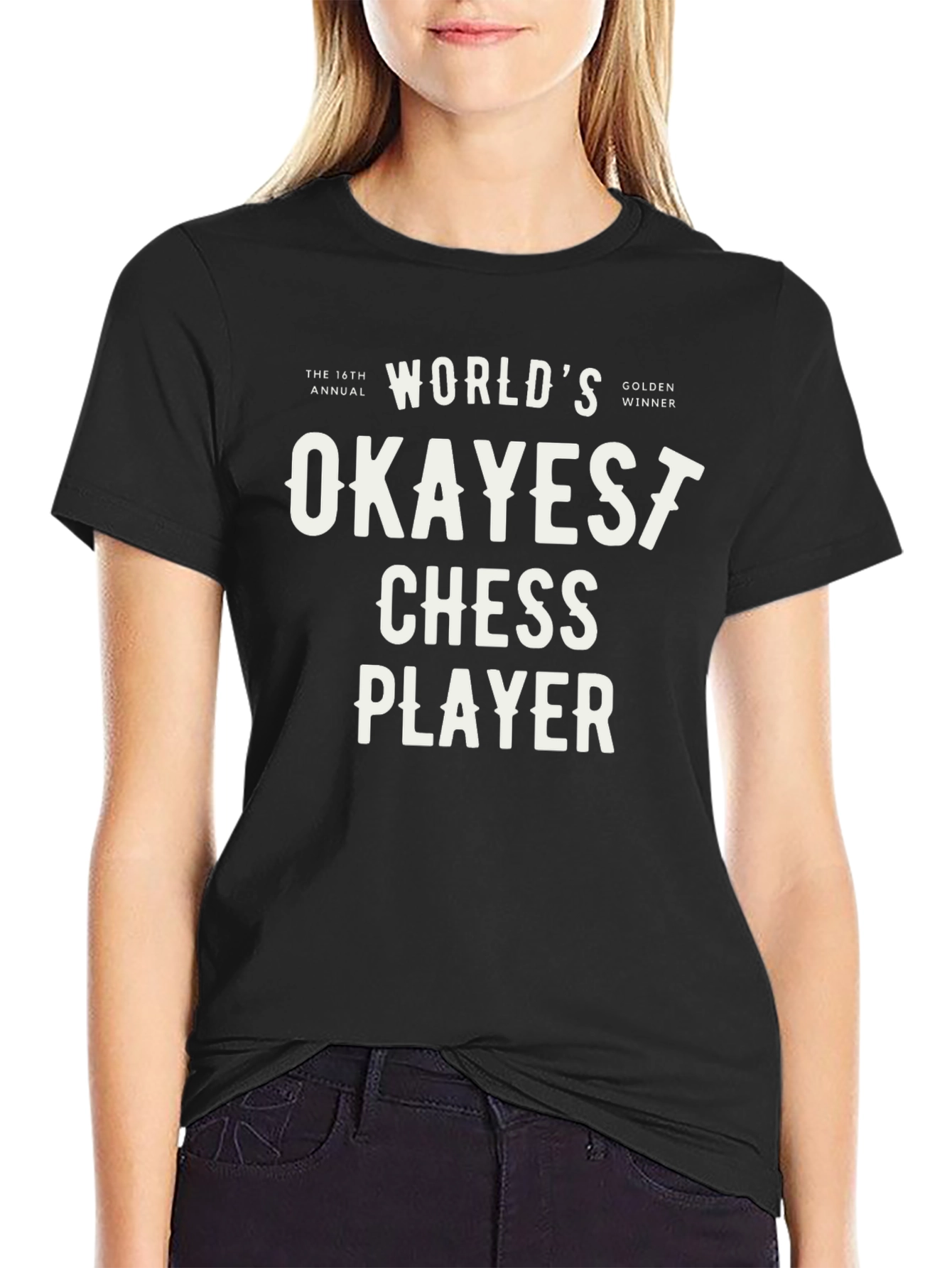Worlds Okayest Chess Player Graphic T-Shirt