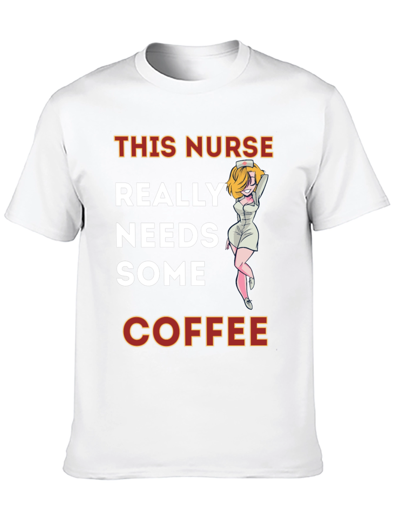 Nurse Needs Coffee Graphic Tee - Black Cotton T-Shirt