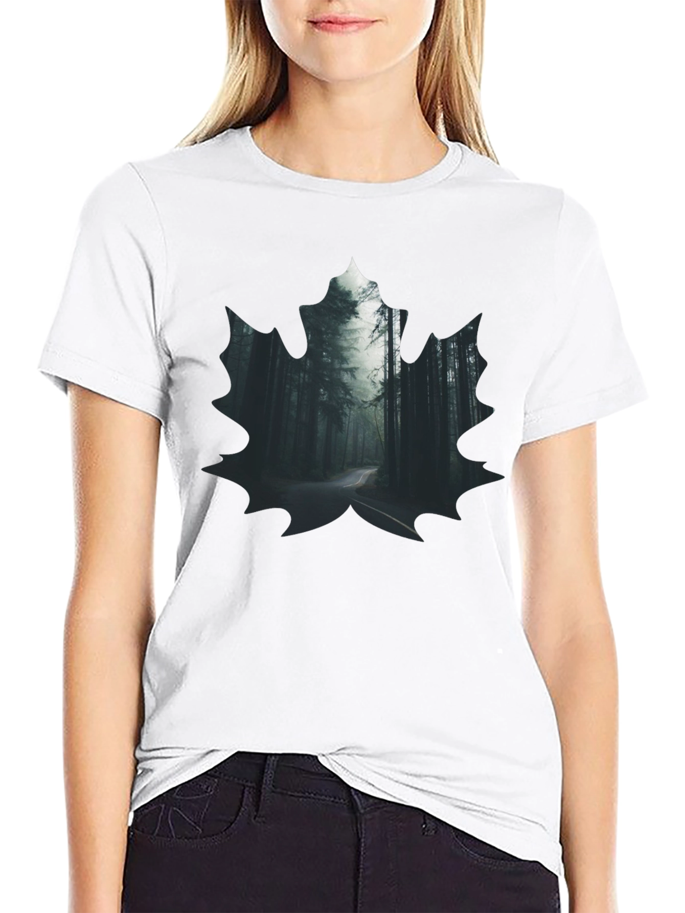 Forest Road Graphic Tee - Nature Design
