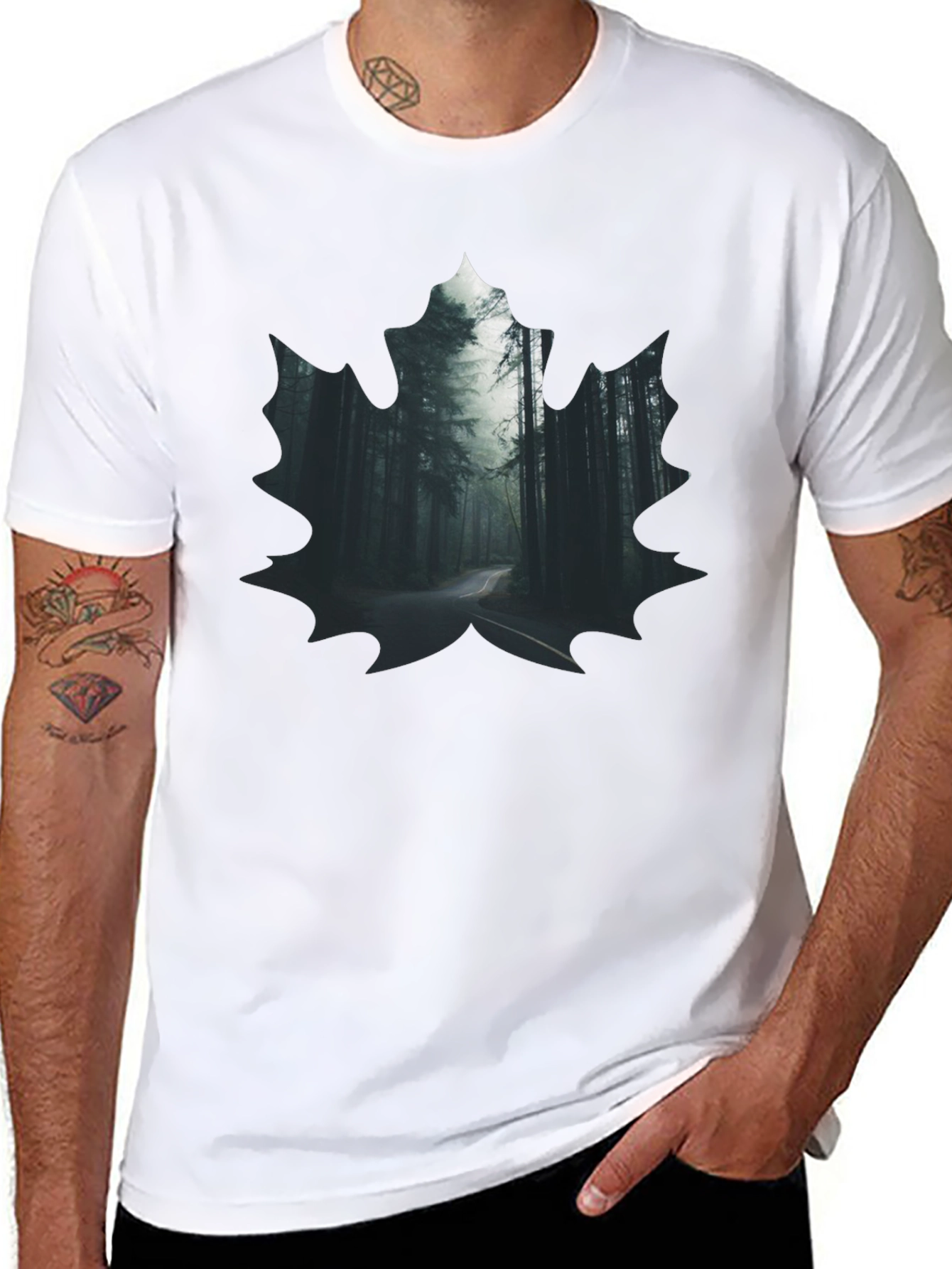 Forest Road Graphic Tee - Nature Design