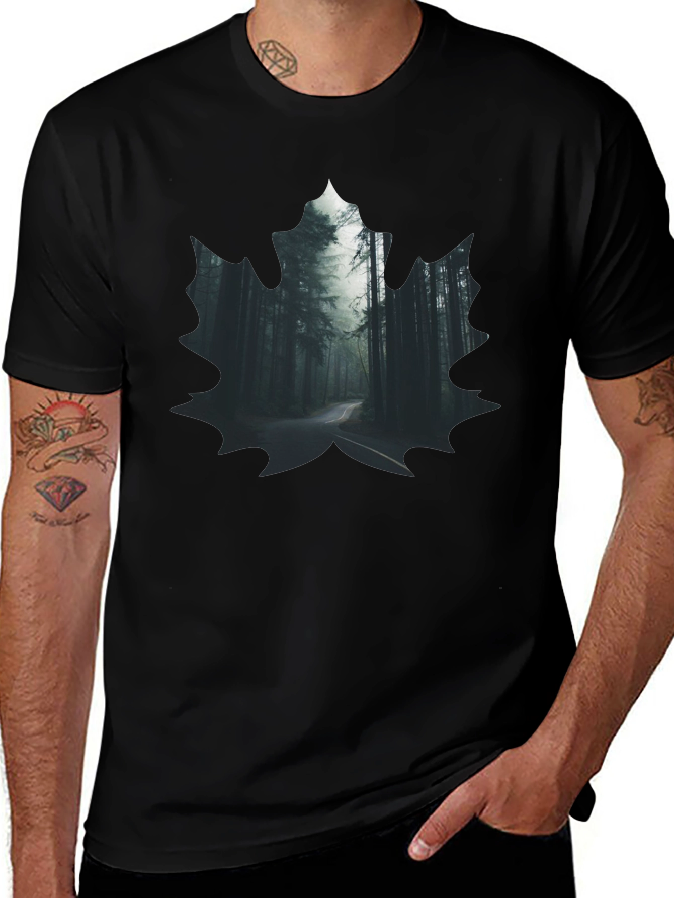 Forest Road Graphic Tee - Nature Design