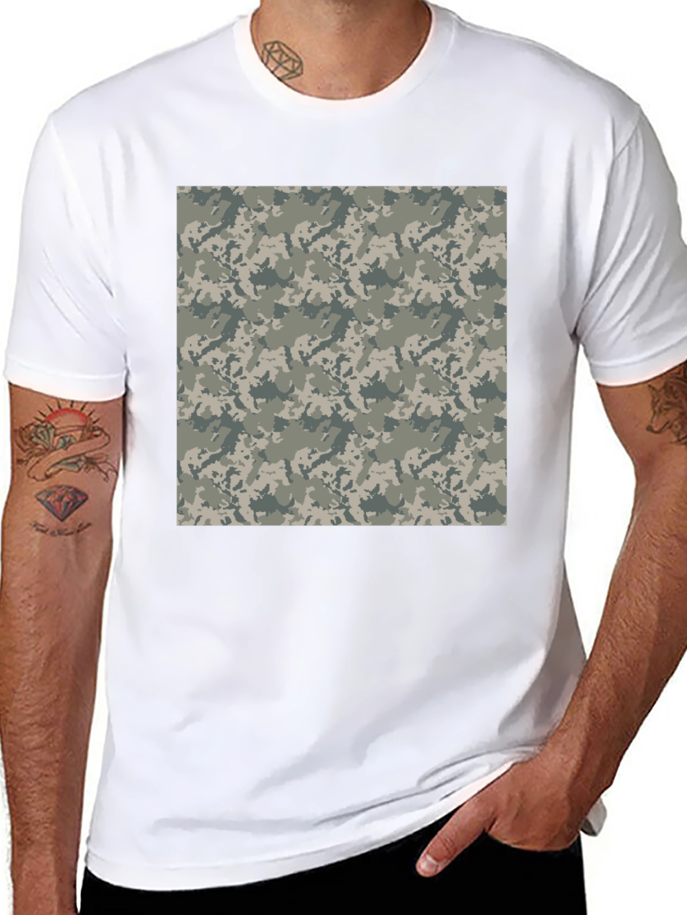 Camo Pattern T-Shirt