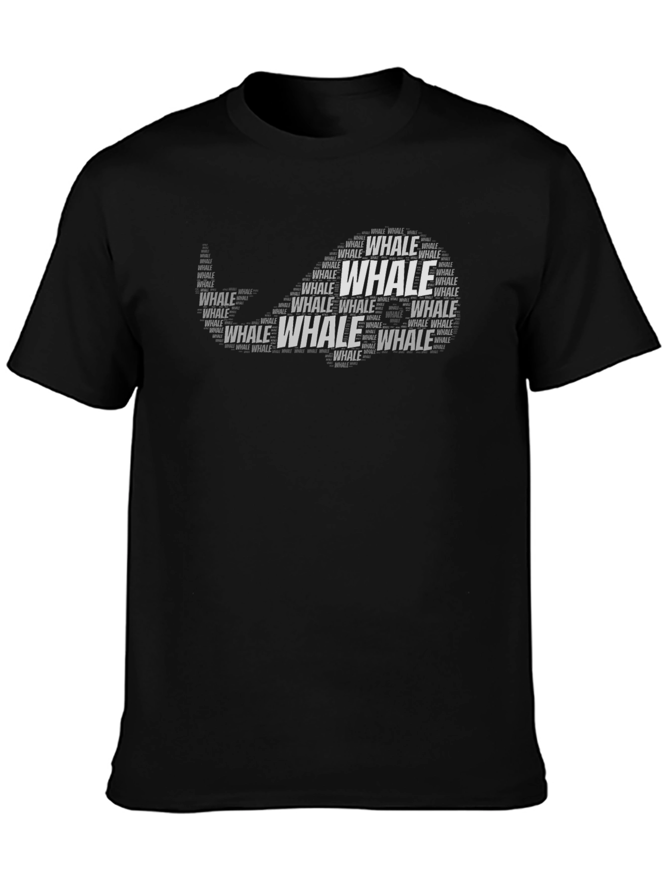 Whale Word Art T-Shirt - Ocean Lover Tee