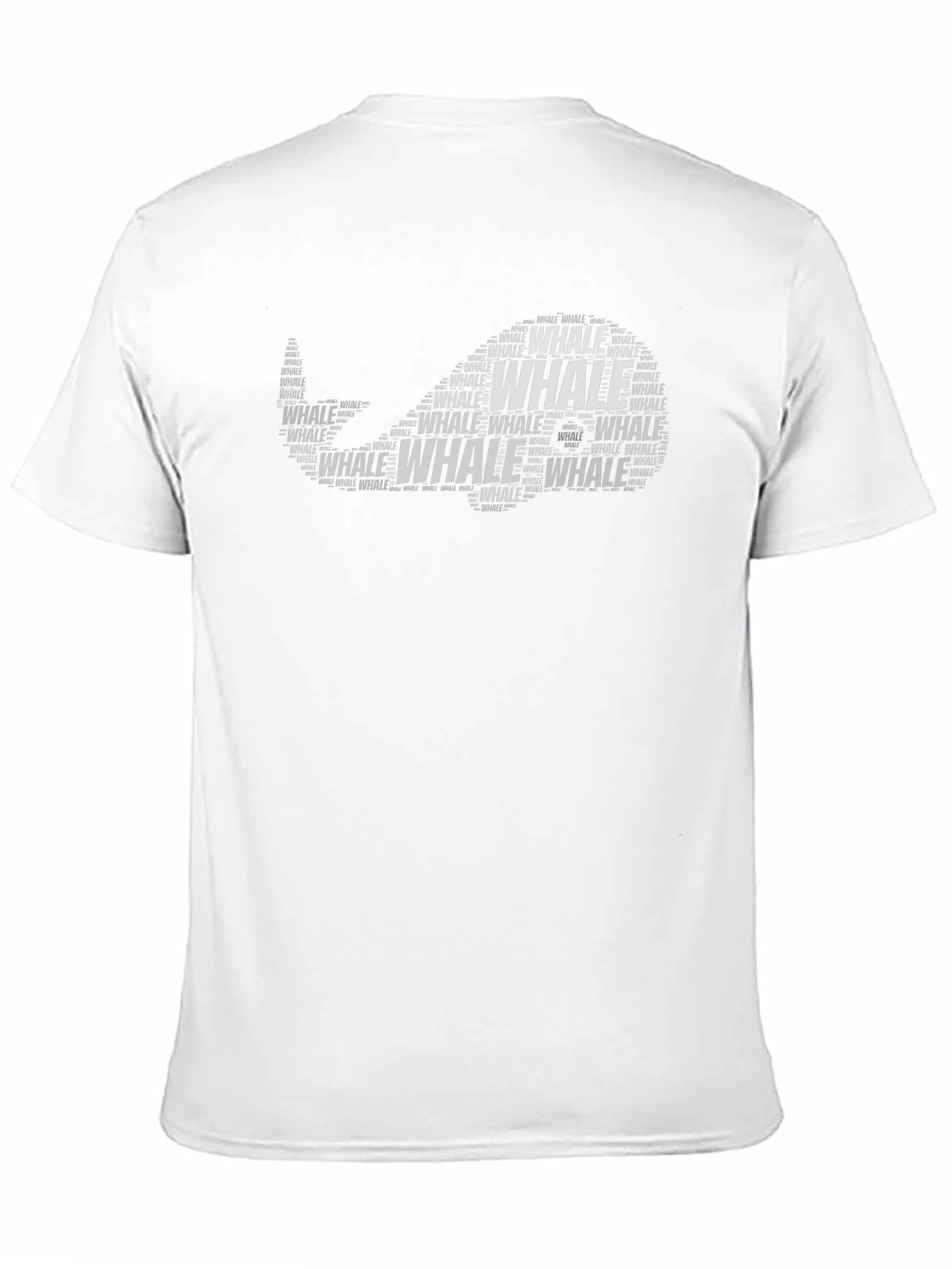 Whale Word Art T-Shirt - Ocean Lover Tee