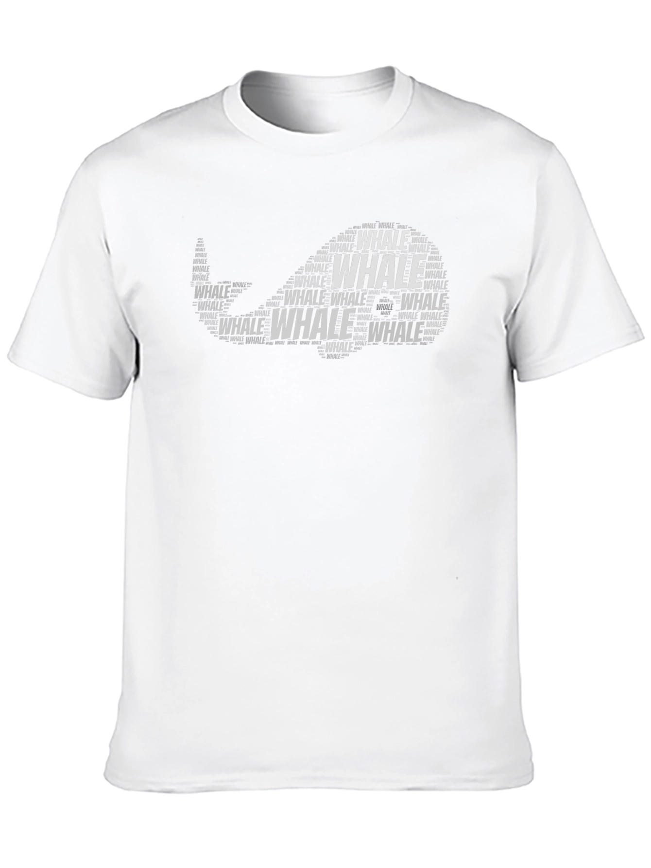 Whale Word Art T-Shirt - Ocean Lover Tee