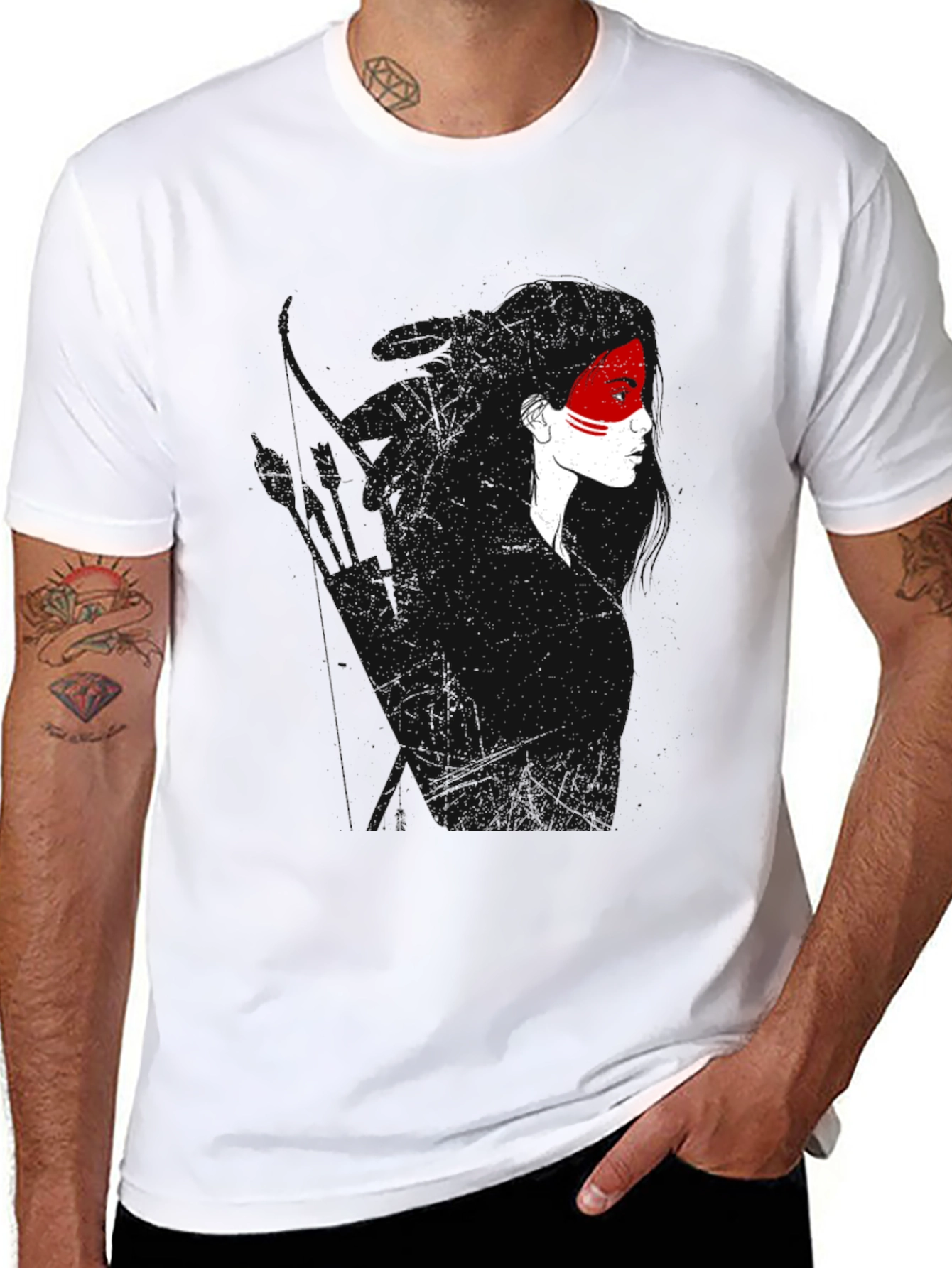 Black Graphic Tee - Womans Silhouette