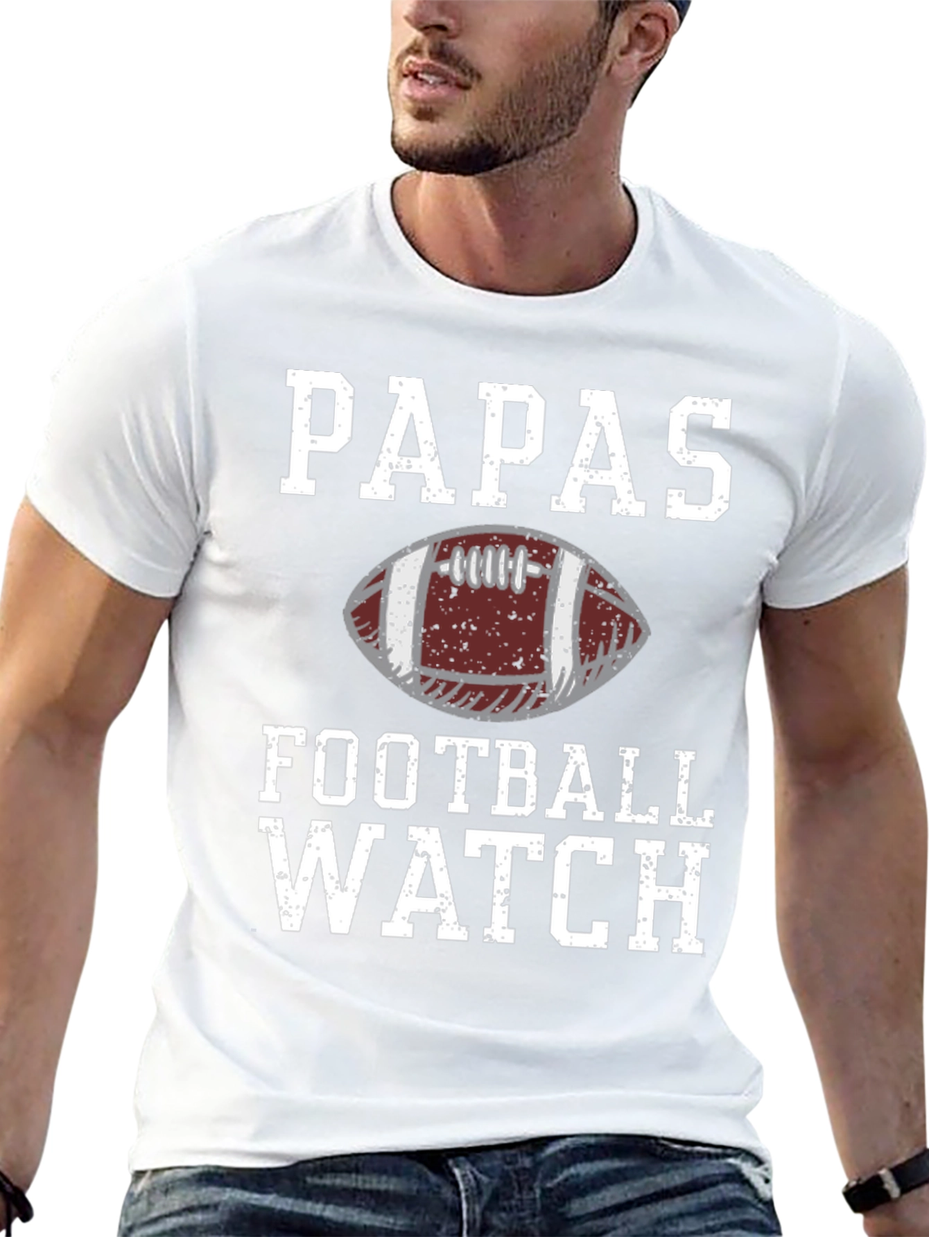 Papas Football Watch Graphic T-Shirt - Game Day Apparel