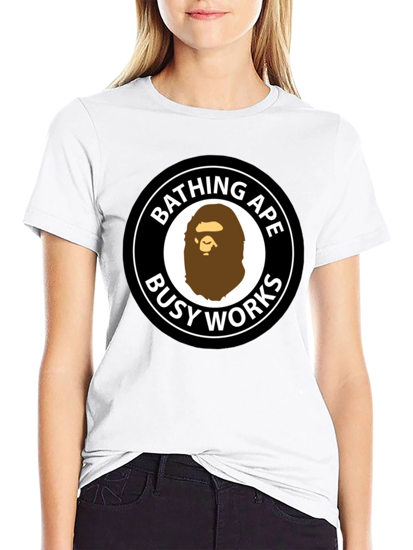 Bathing Ape Busy Works Black Graphic Tee