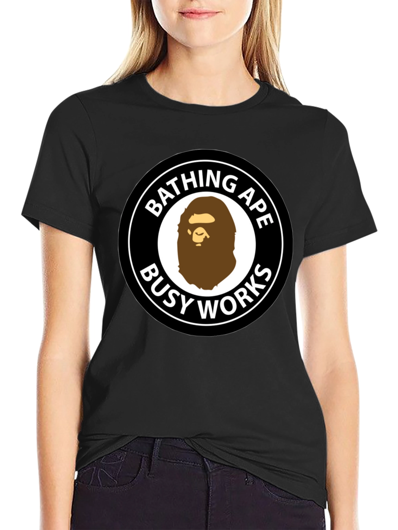 Bathing Ape Busy Works Black Graphic Tee