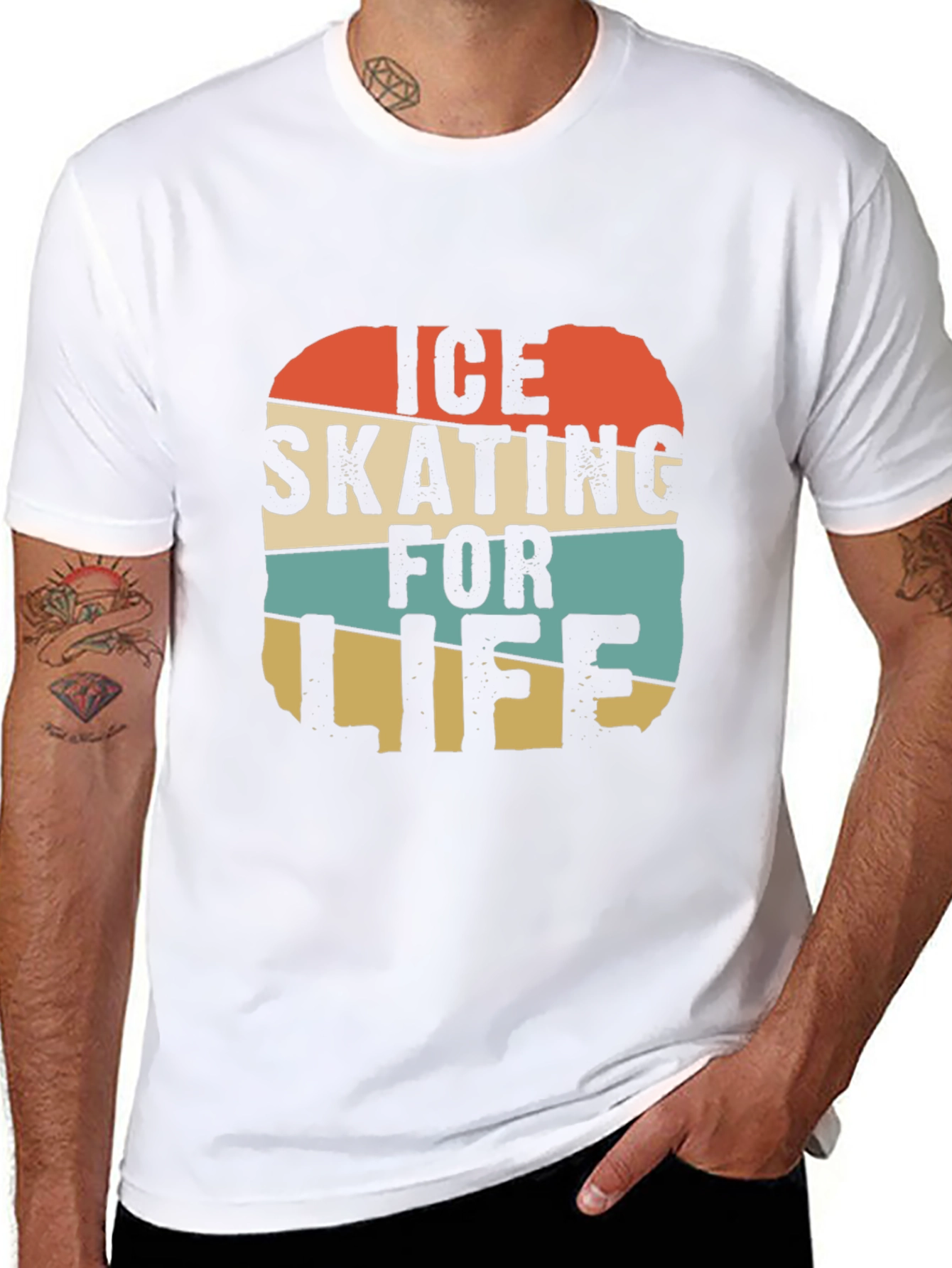 Ice Skating For Life Retro T-Shirt