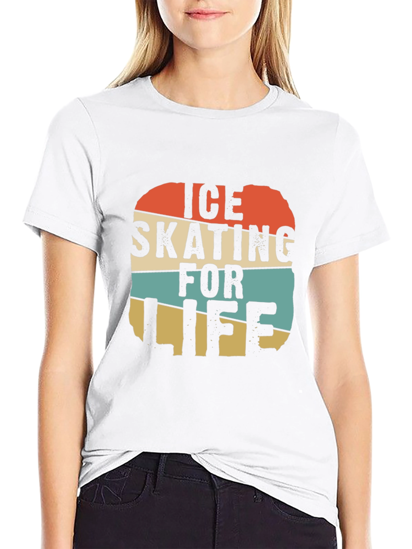 Ice Skating For Life Retro T-Shirt
