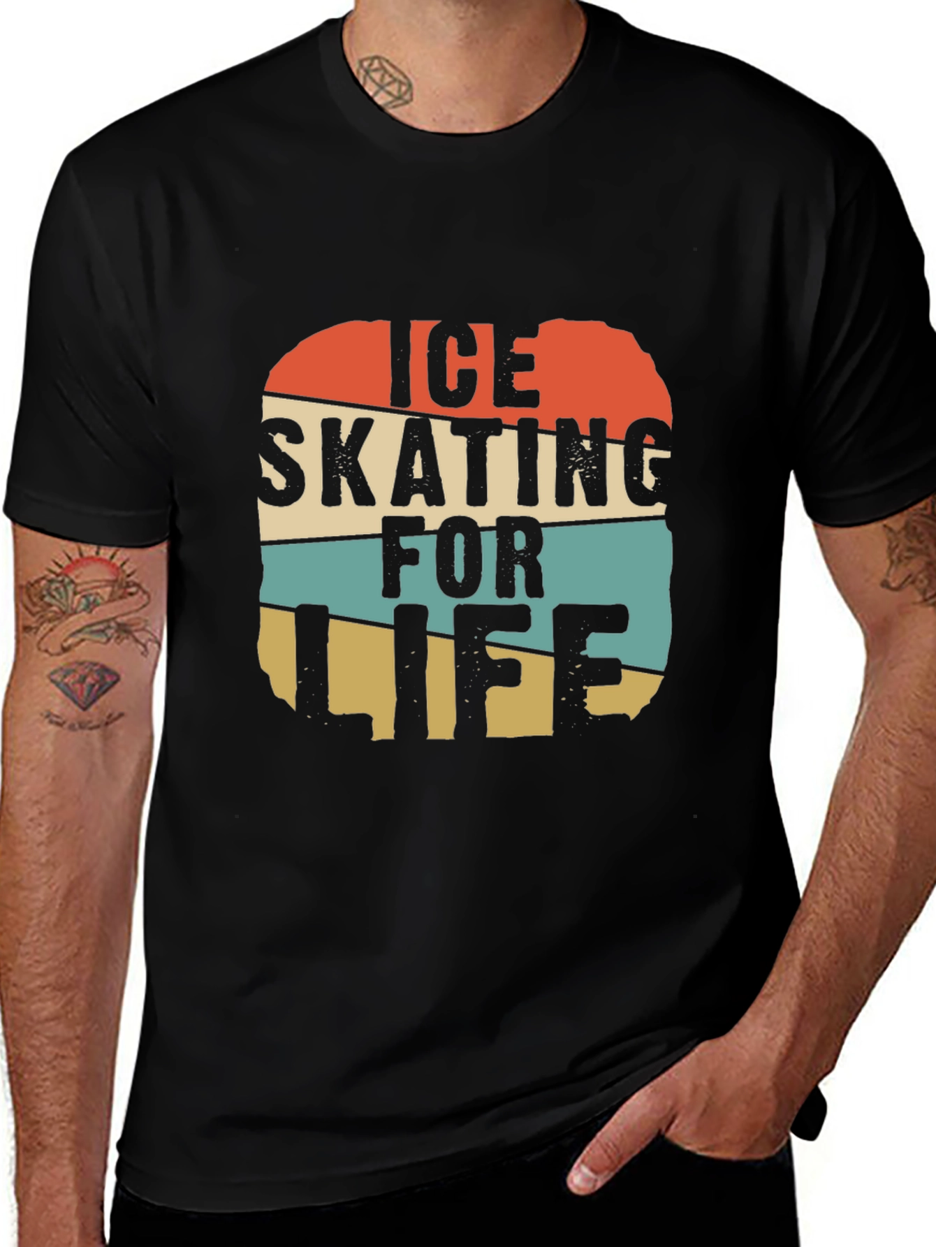 Ice Skating For Life Retro T-Shirt