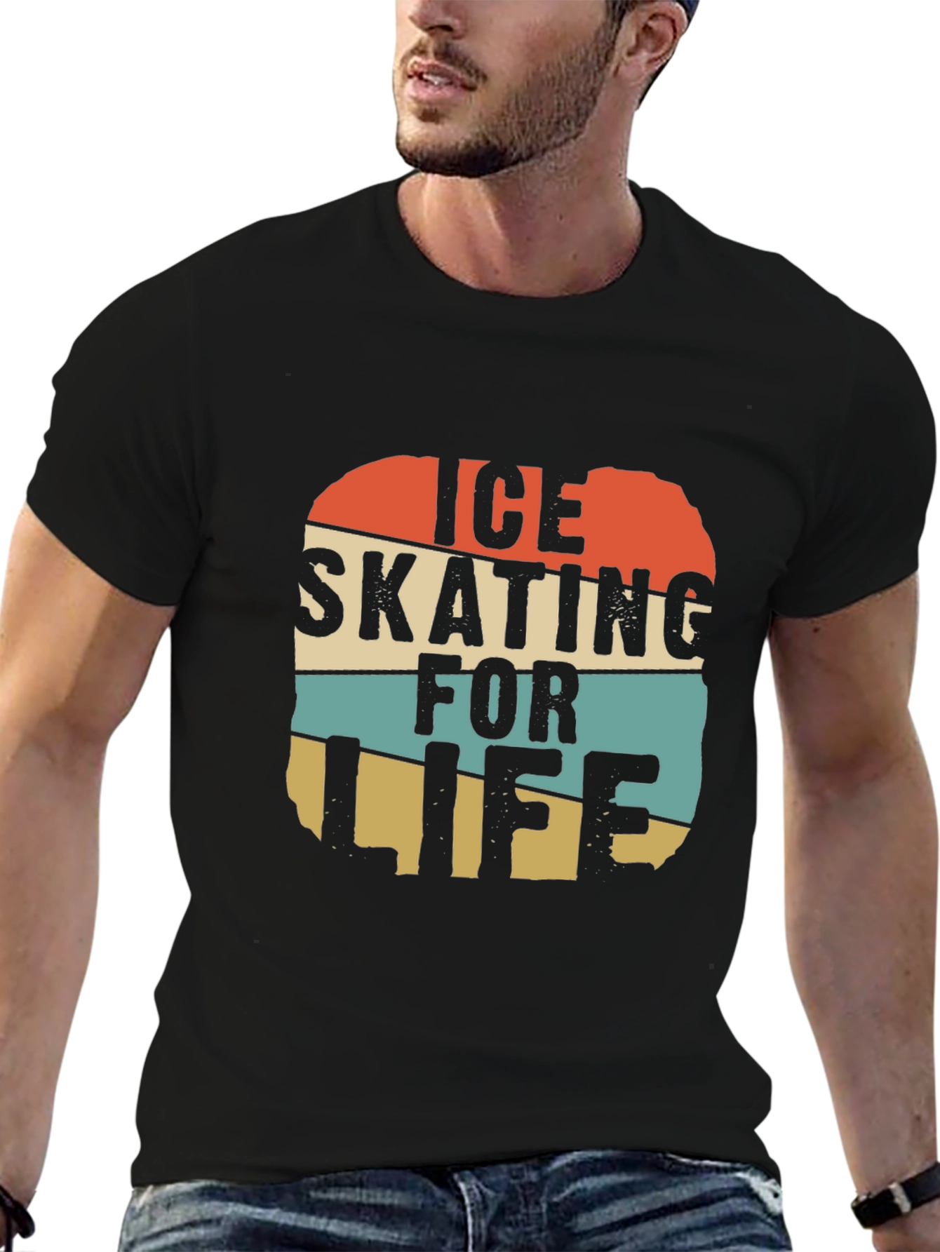 Ice Skating For Life Retro T-Shirt