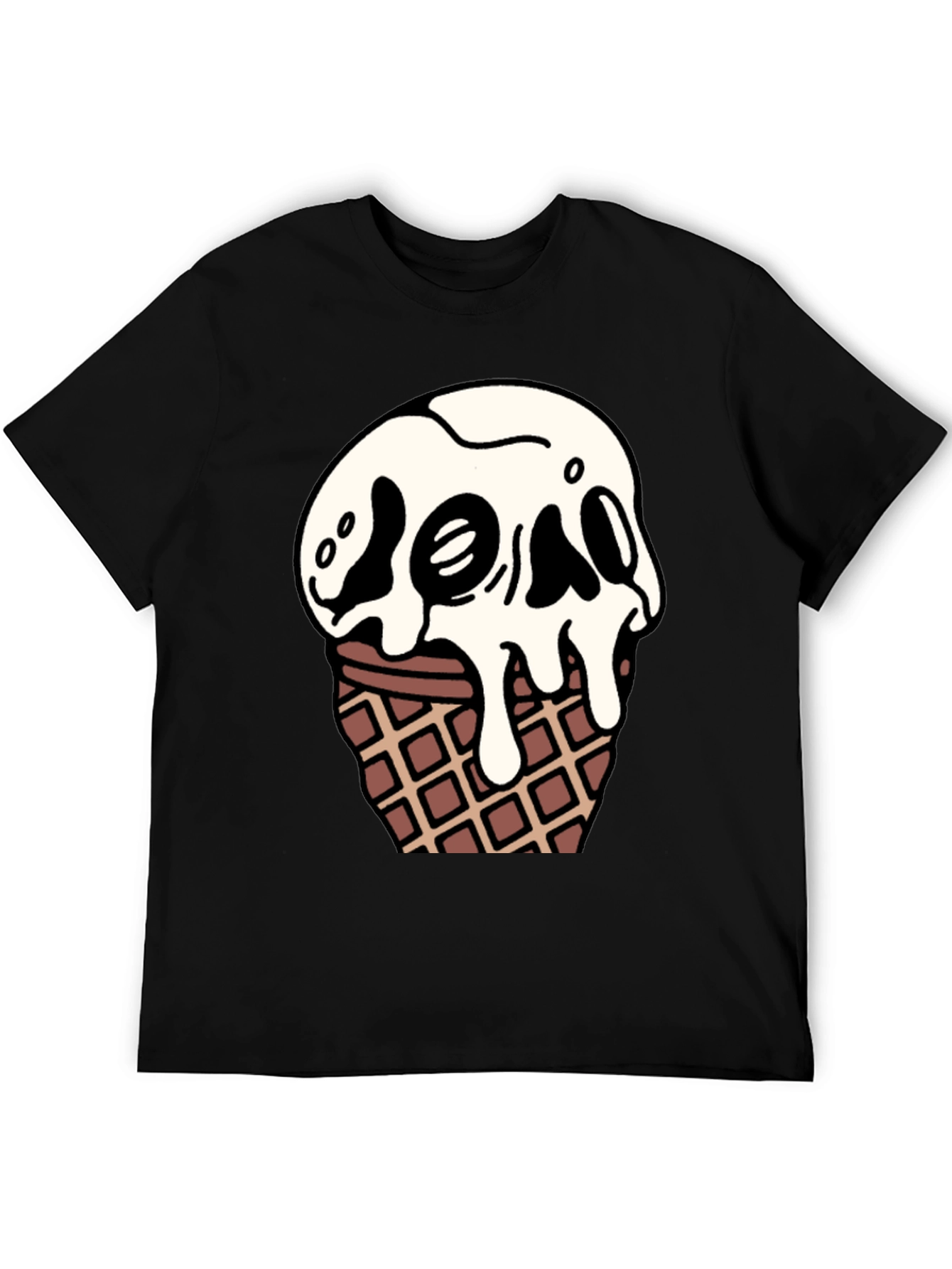 Skull Ice Cream Graphic T-Shirt