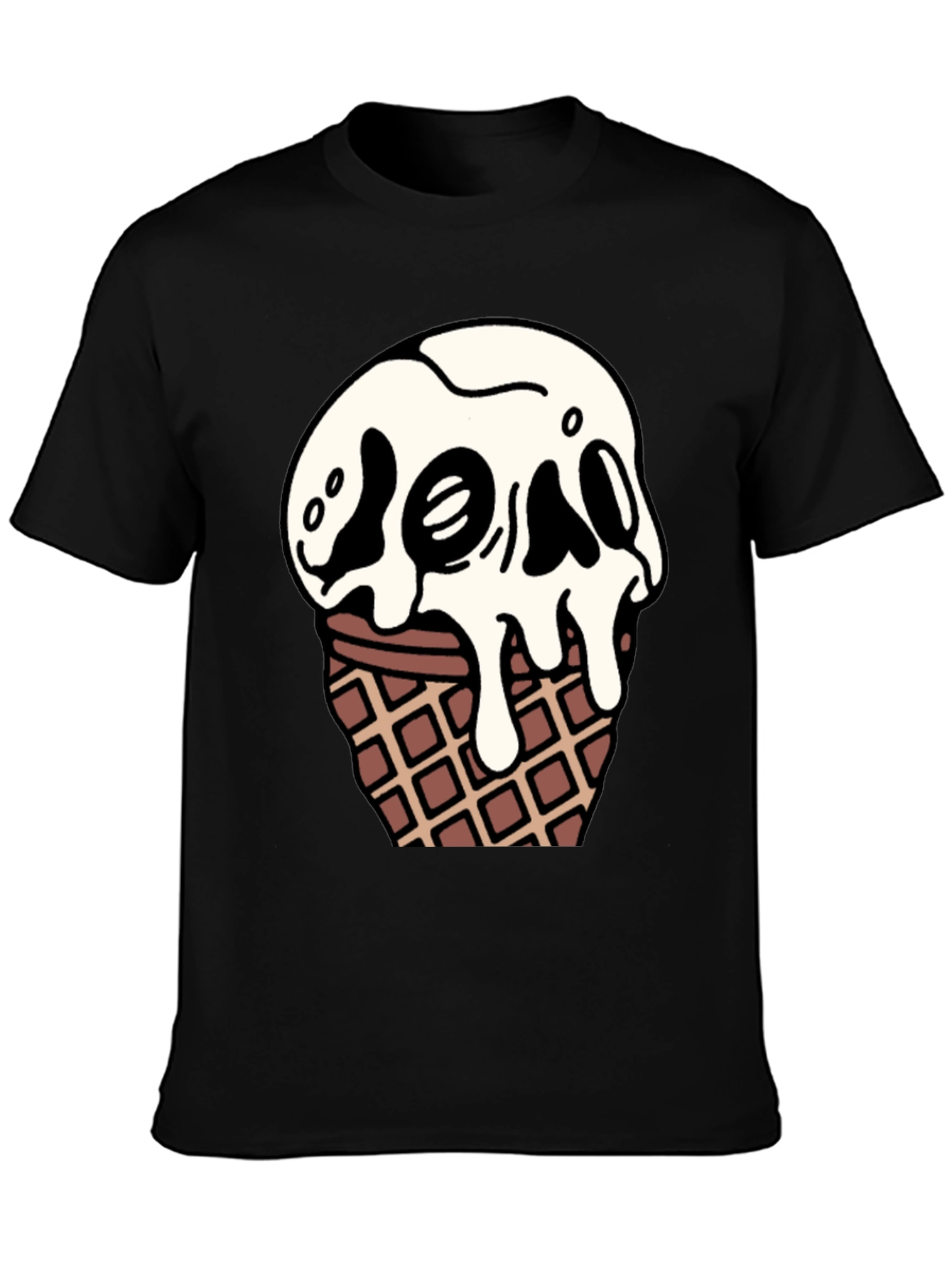 Skull Ice Cream Graphic T-Shirt