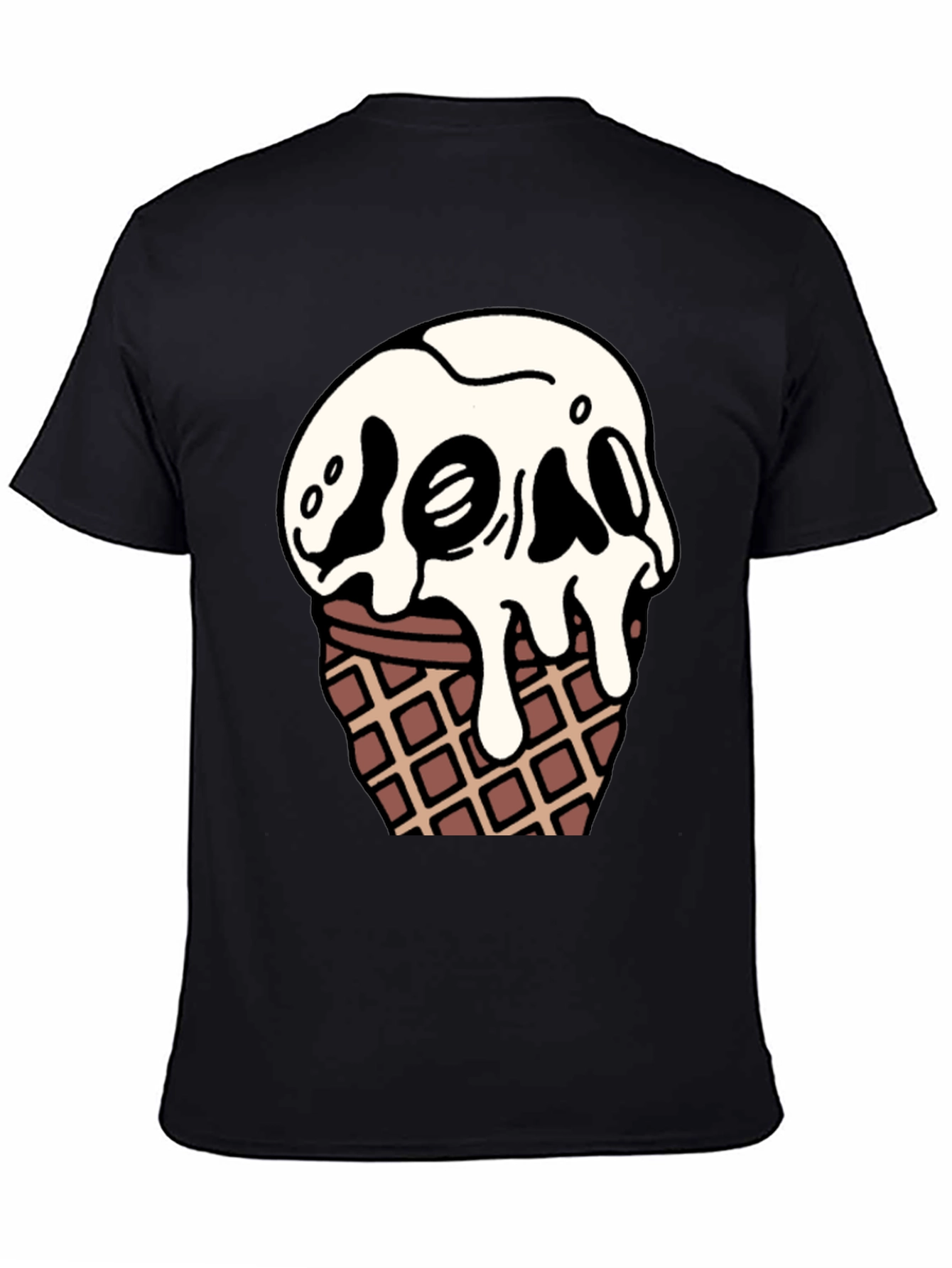 Skull Ice Cream Graphic T-Shirt