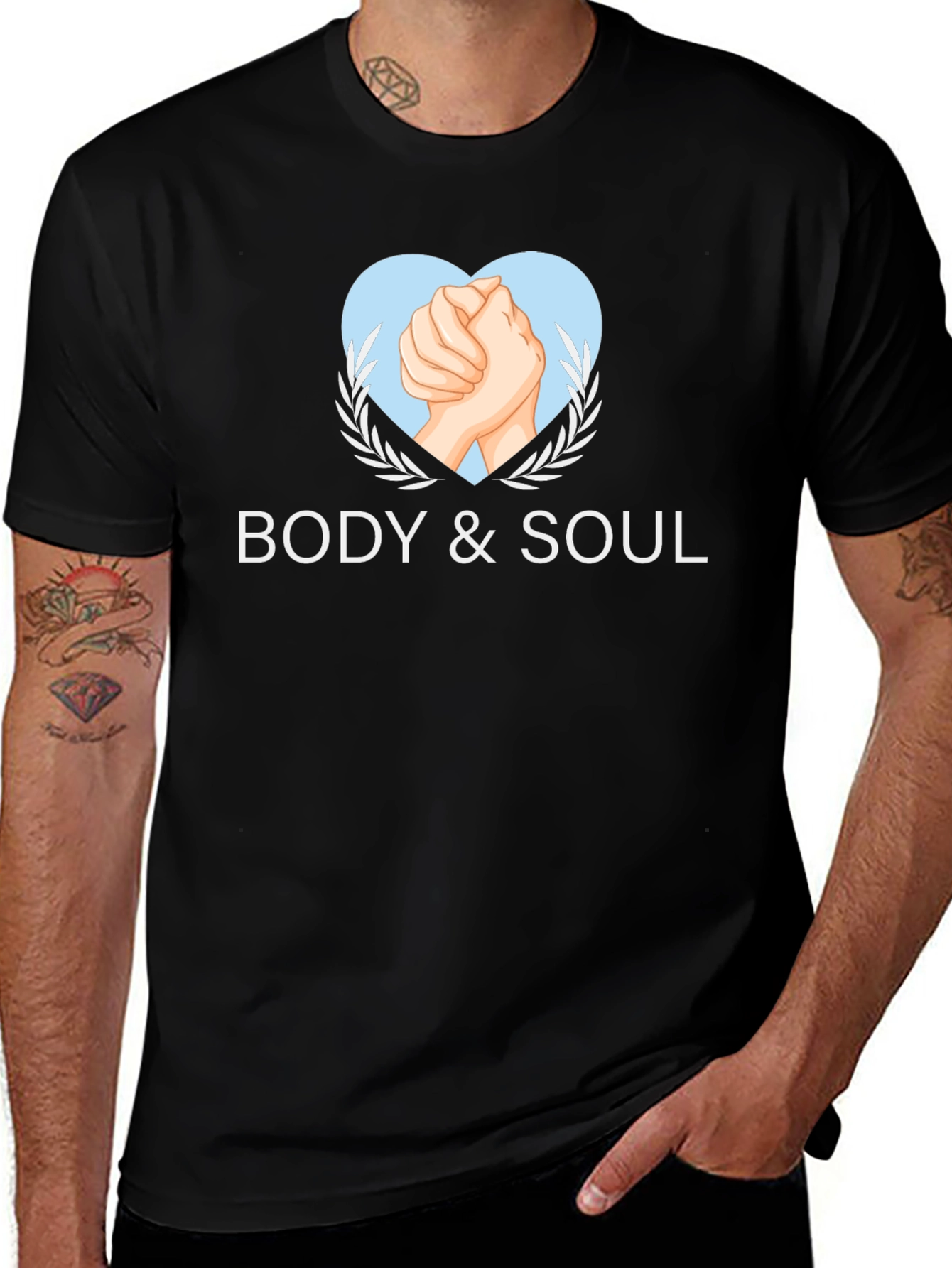 Body & Soul Graphic Tee - Black