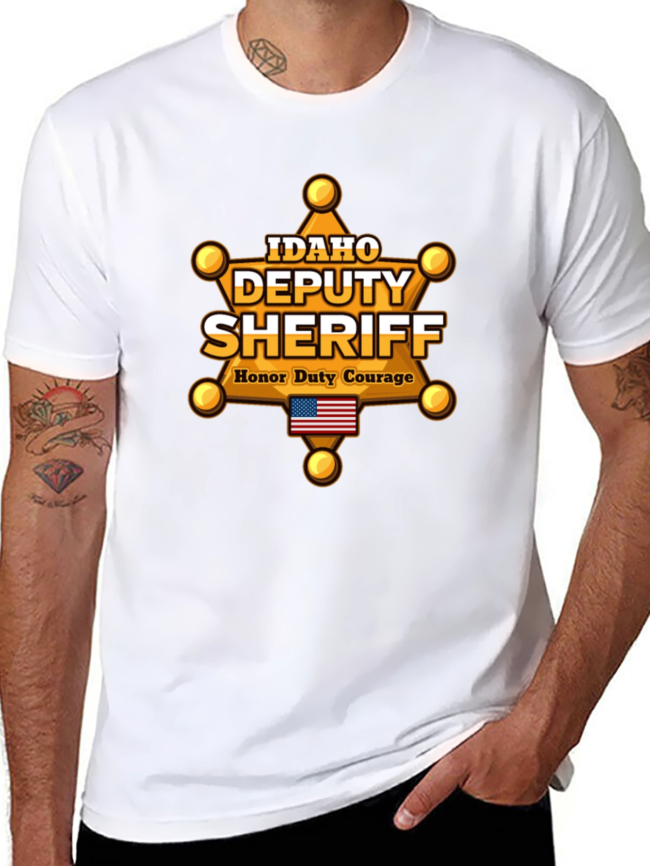 Idaho Deputy Sheriff T-Shirt - Honor Duty Courage