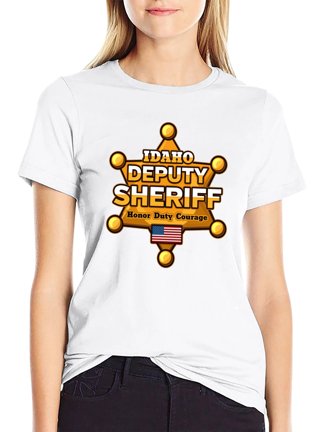 Idaho Deputy Sheriff T-Shirt - Honor Duty Courage