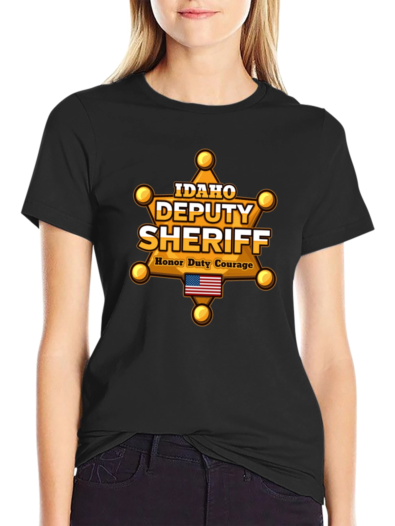 Idaho Deputy Sheriff T-Shirt - Honor Duty Courage