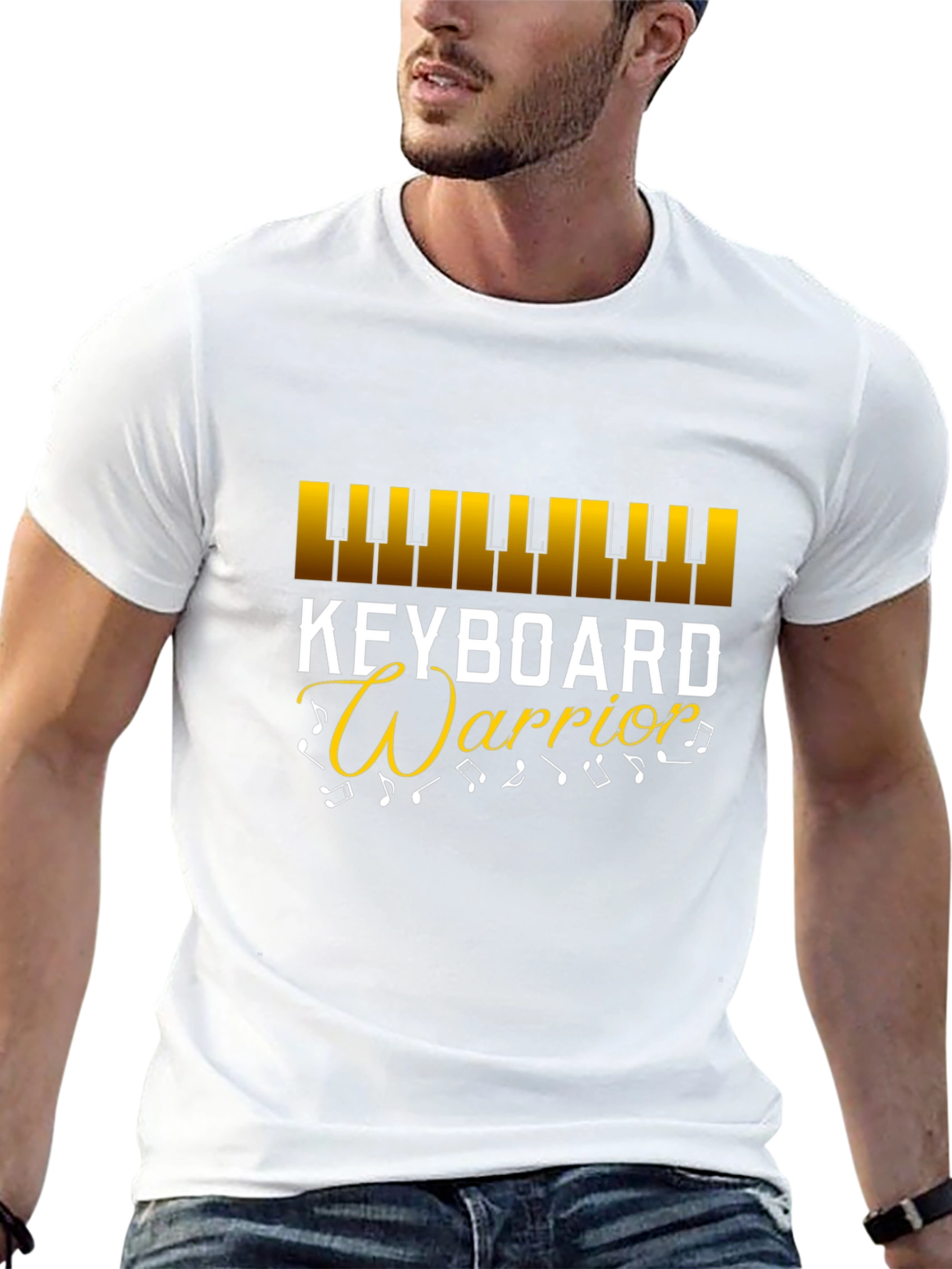 Keyboard Warrior T-Shirt - Music Lover Gift
