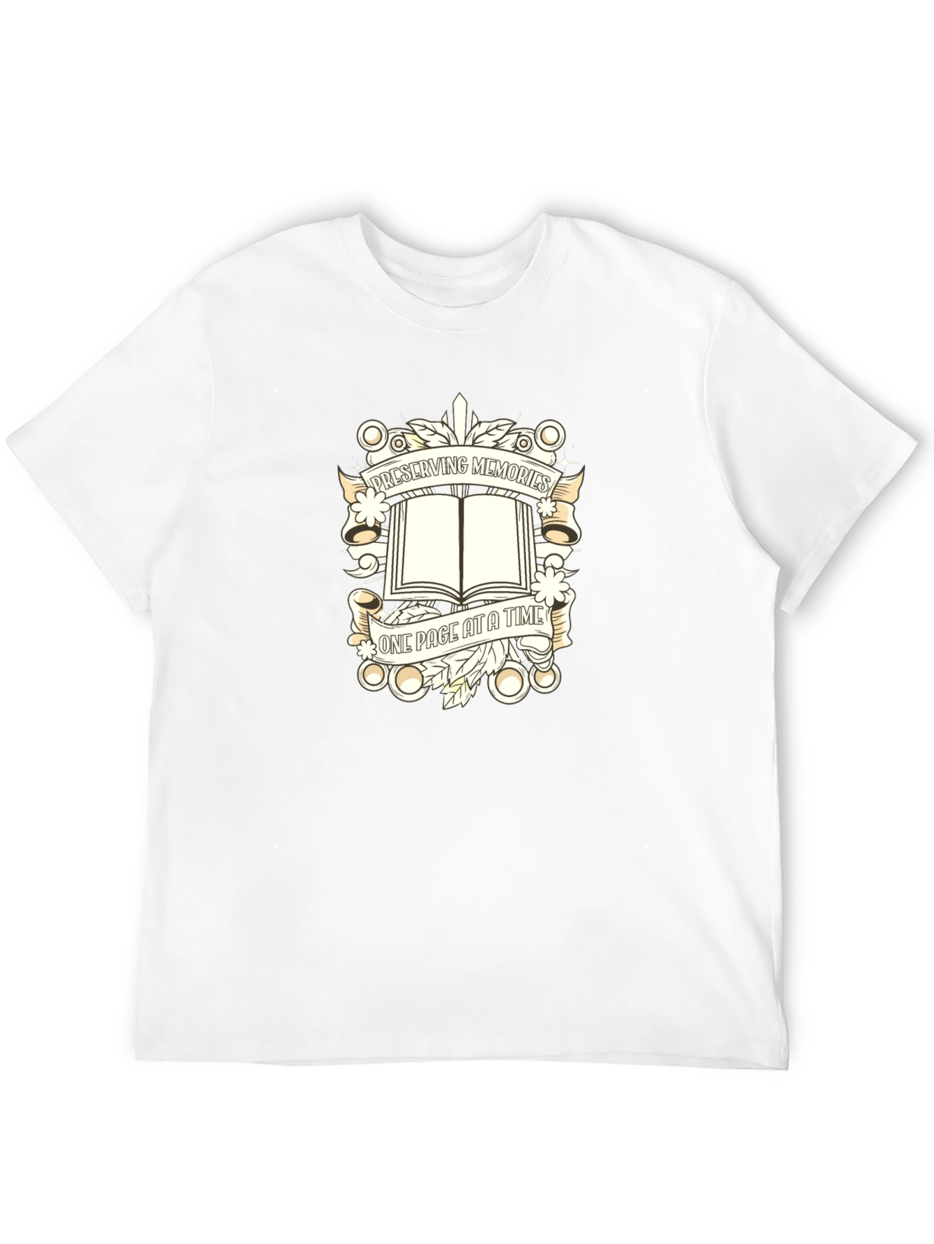 Preserving Memories Black Cotton Graphic Tee