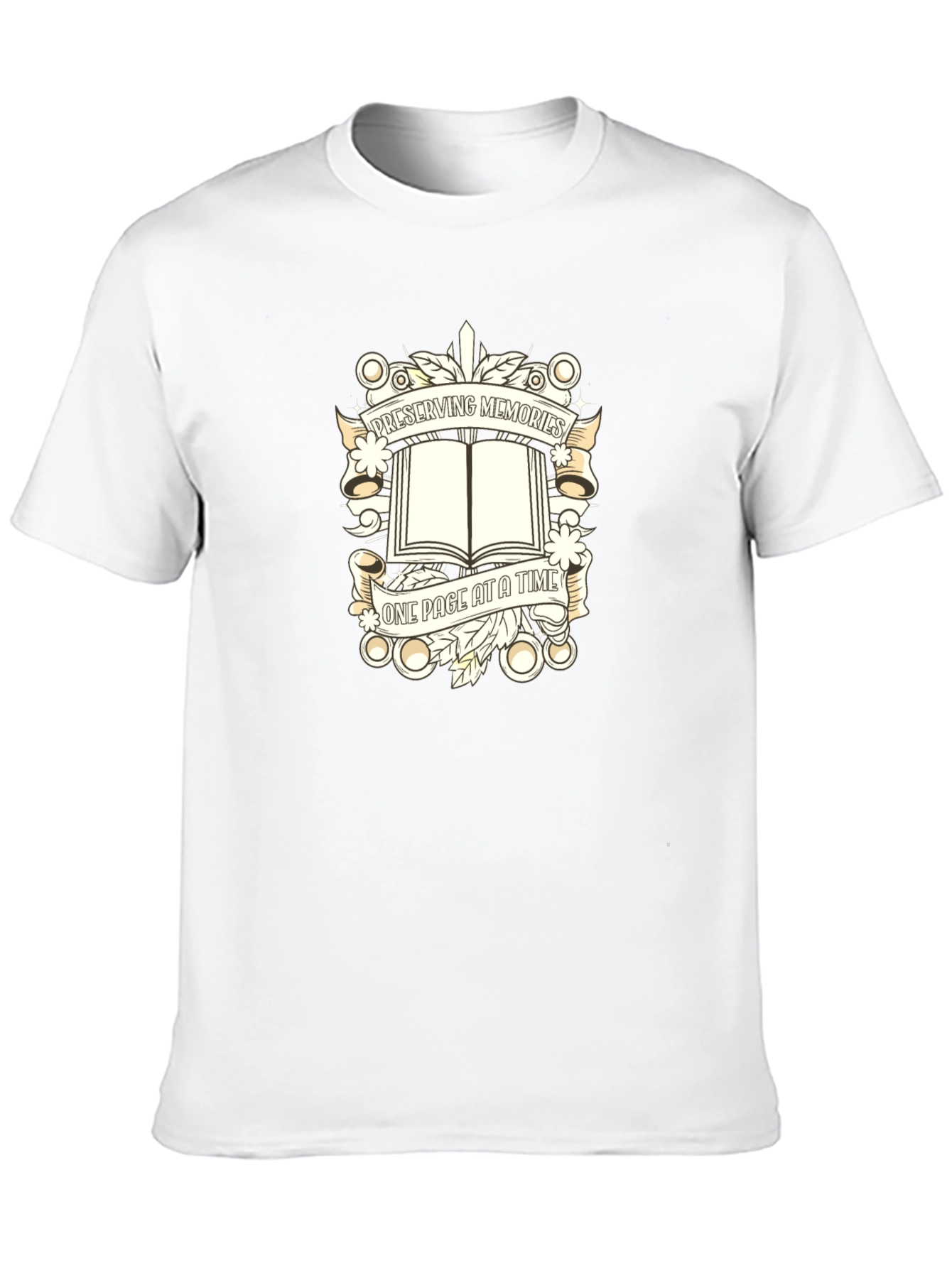 Preserving Memories Black Cotton Graphic Tee