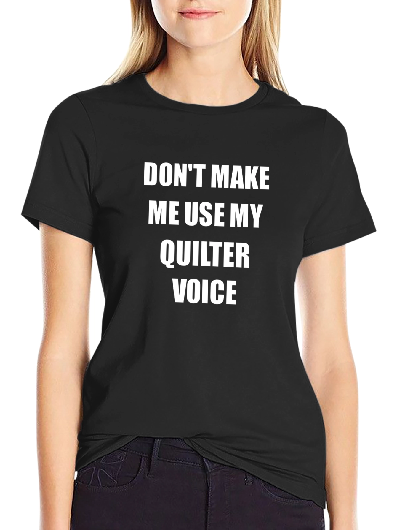 Quilter Voice Graphic T-Shirt - Funny Quilting Tee